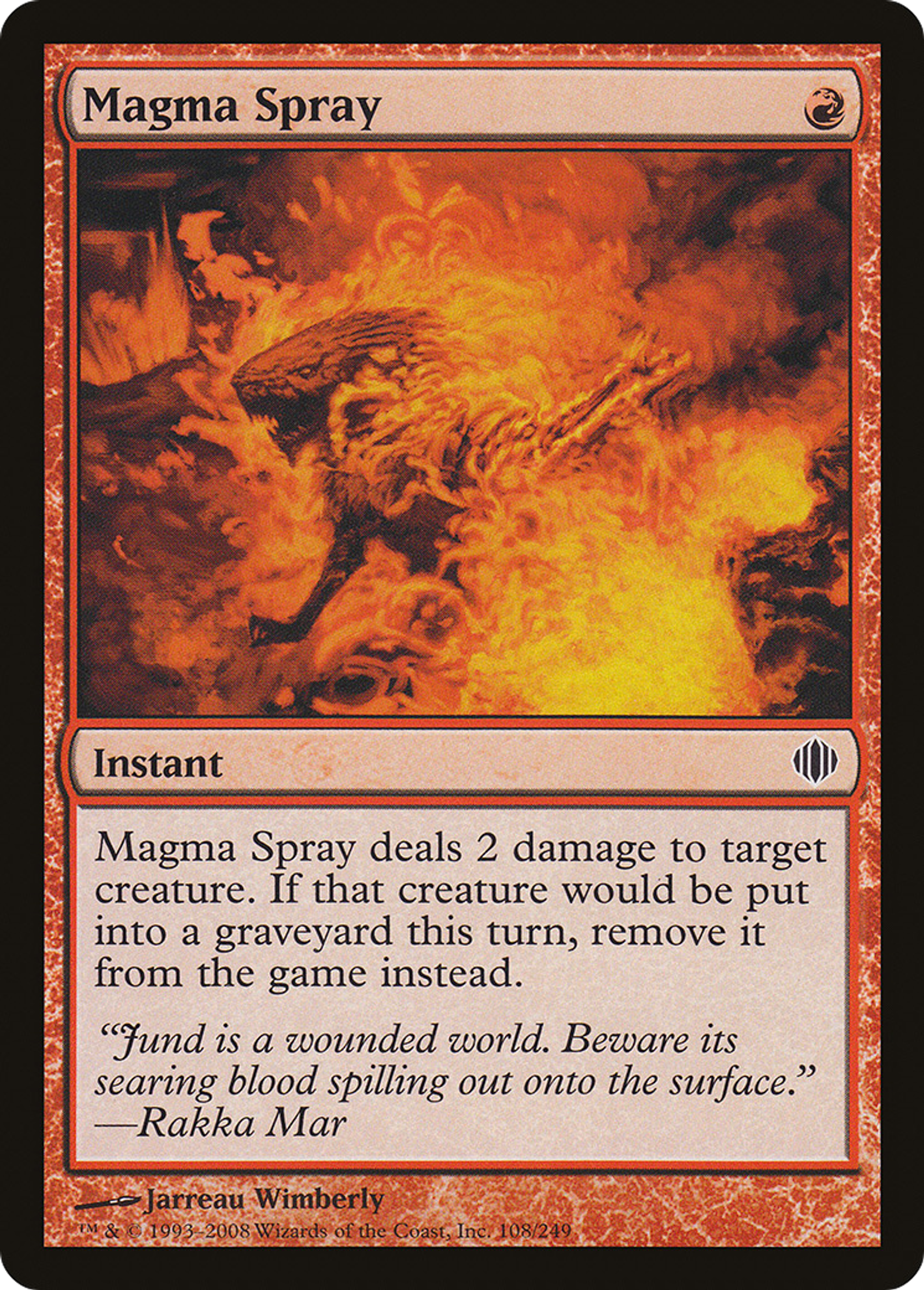 Giclée de magma — Shards of Alara — Magic: The Gathering