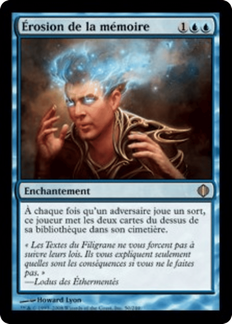 Érosion de la mémoire — Shards of Alara — Magic: The Gathering