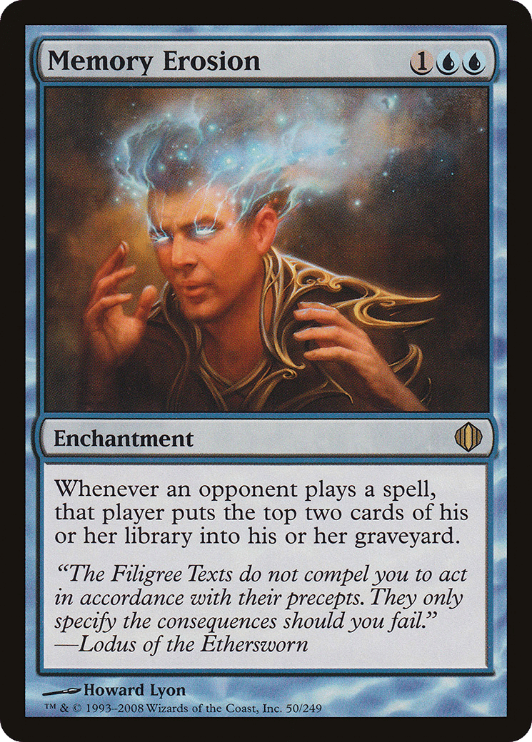 Memory Erosion — Shards of Alara — Magic: The Gathering