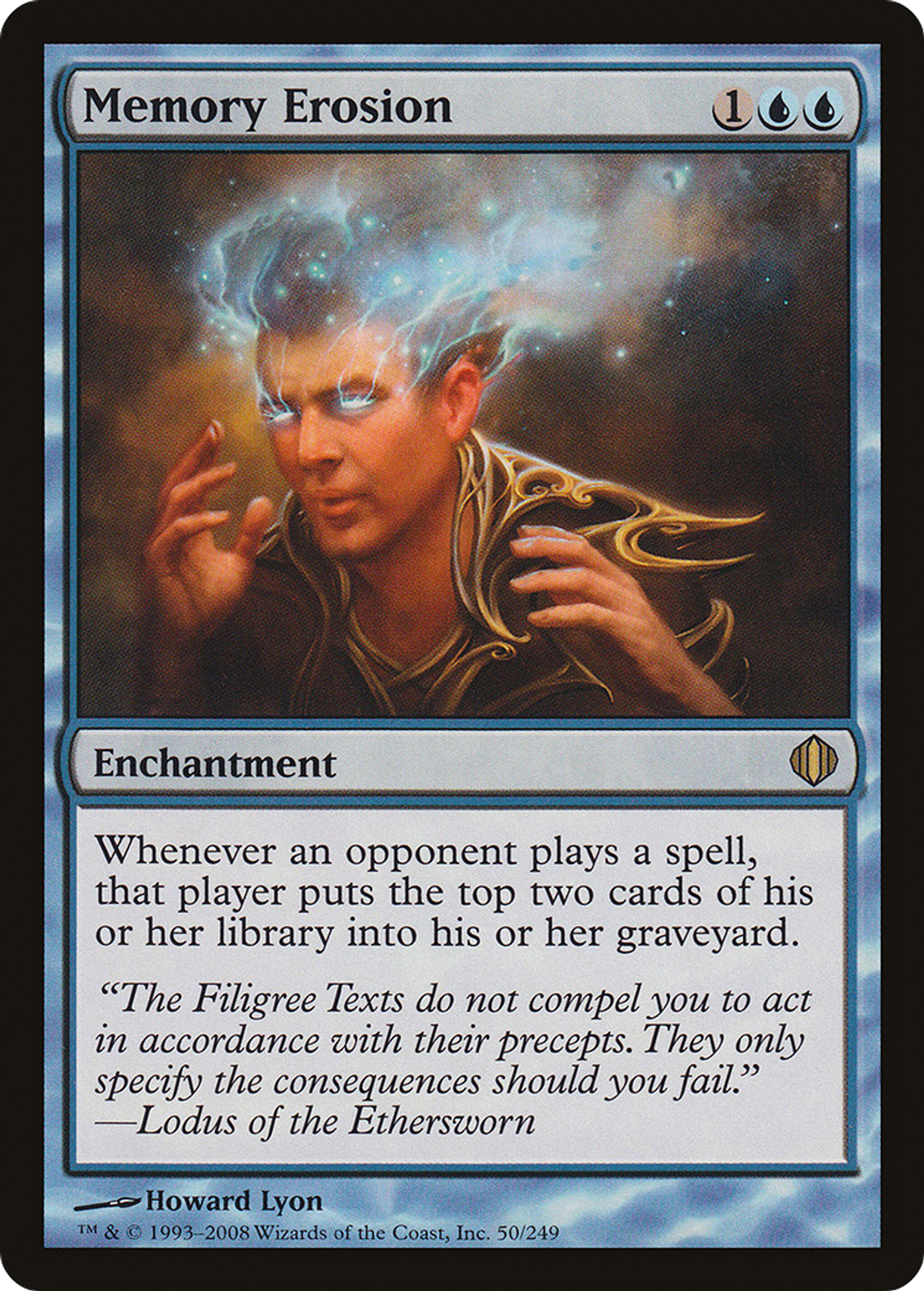 Érosion de la mémoire — Shards of Alara — Magic: The Gathering