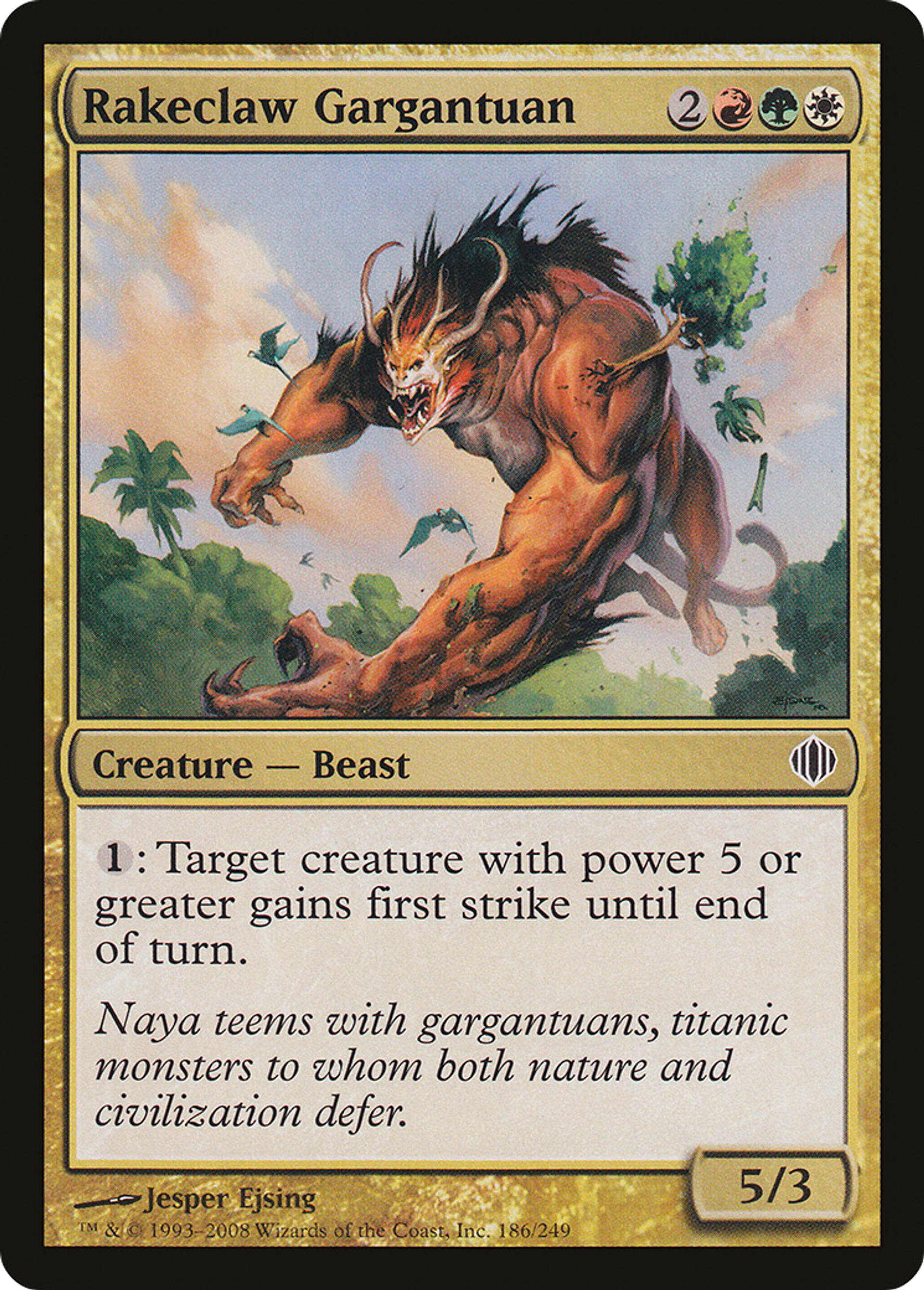 Rakeclaw Gargantuan — Shards of Alara — Magic: The Gathering