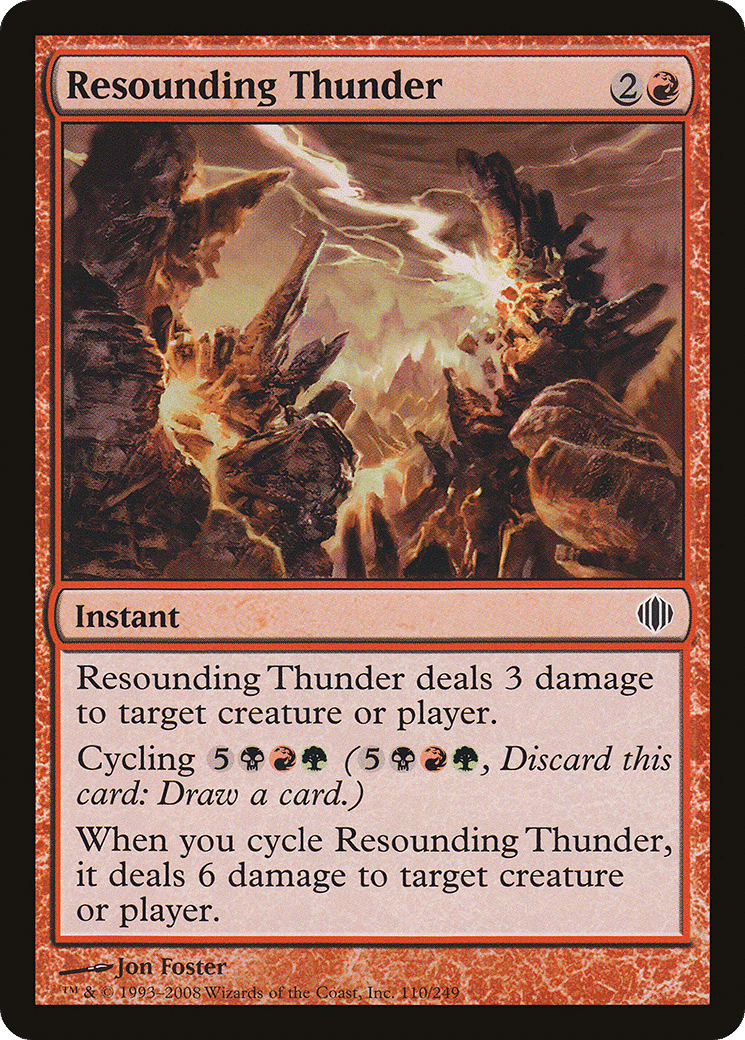 Resounding Thunder — Shards of Alara — Magic: The Gathering