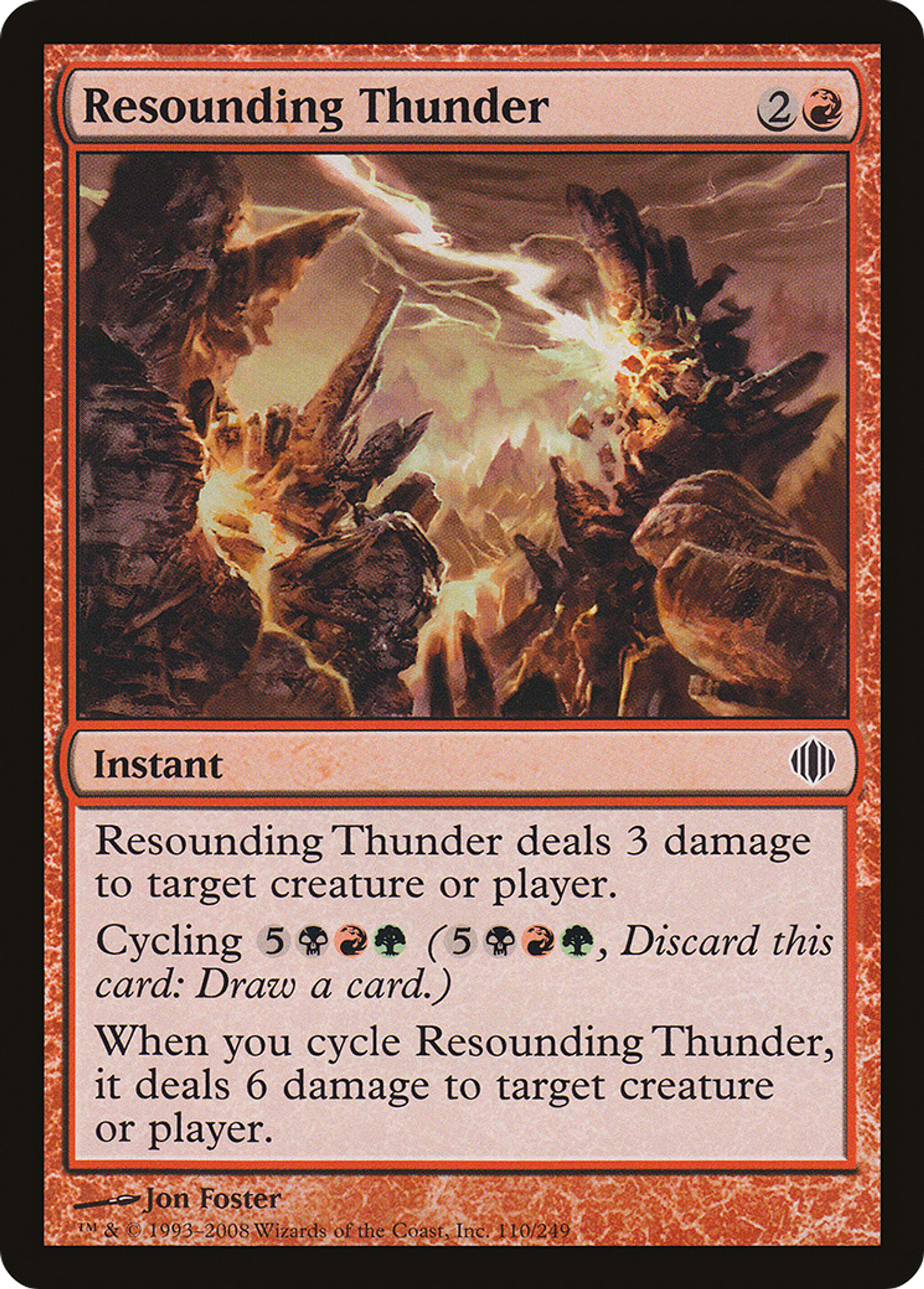 Tonnerre retentissant — Shards of Alara — Magic: The Gathering