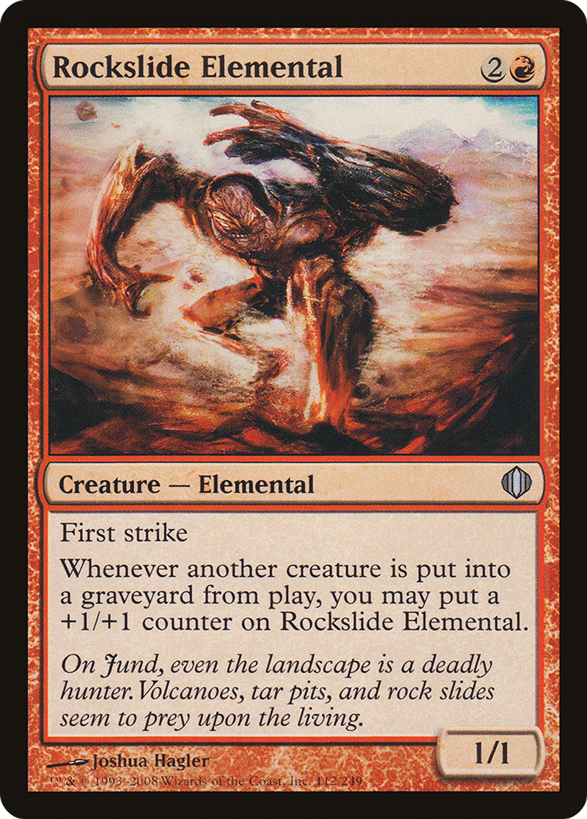 Élémental de glissement de roches — Shards of Alara — Magic: The Gathering