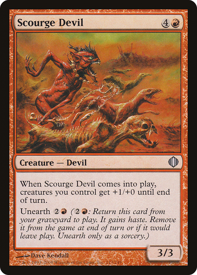 Scourge Devil — Shards of Alara — Magic: The Gathering