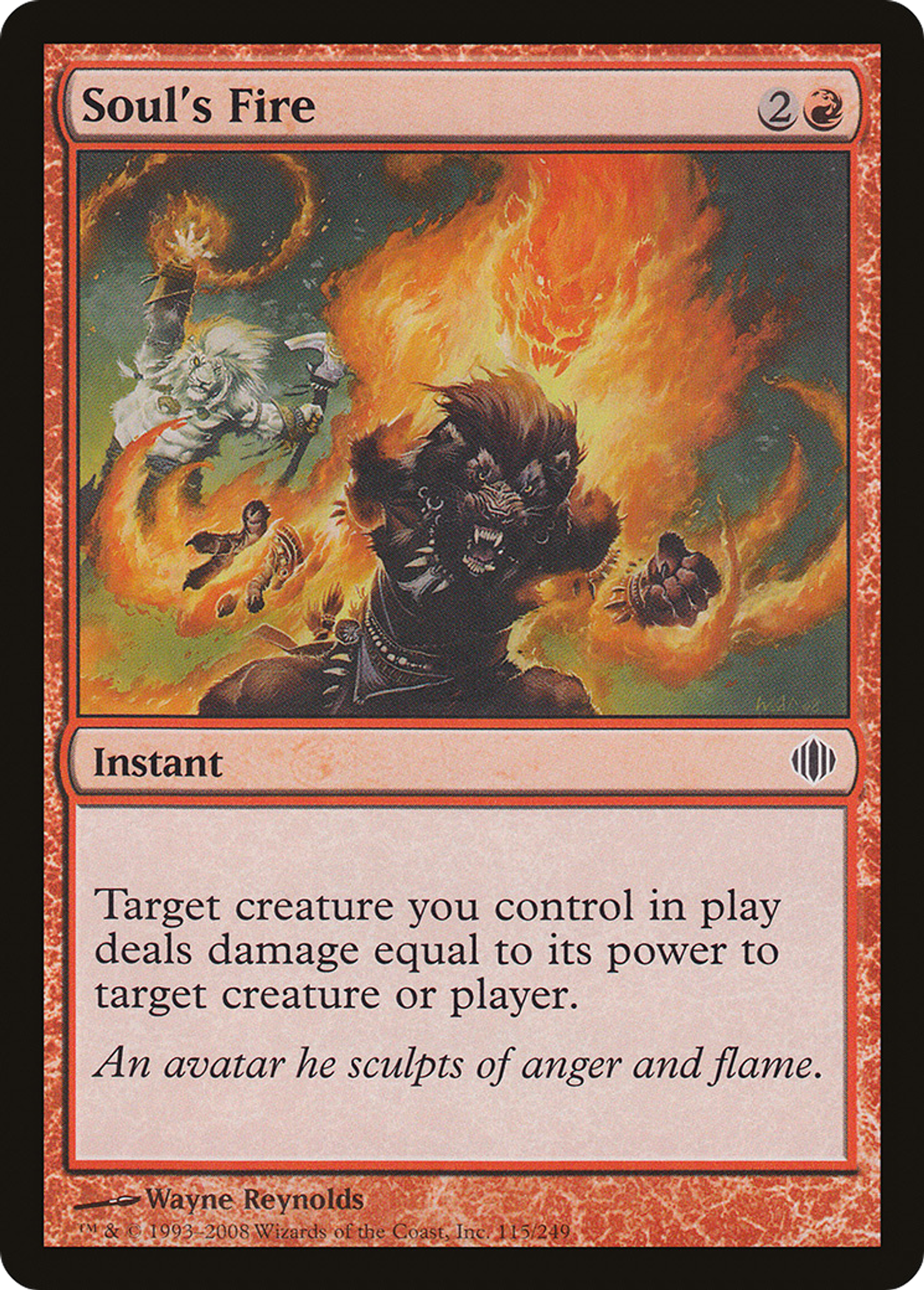 Feu de l'âme — Shards of Alara — Magic: The Gathering