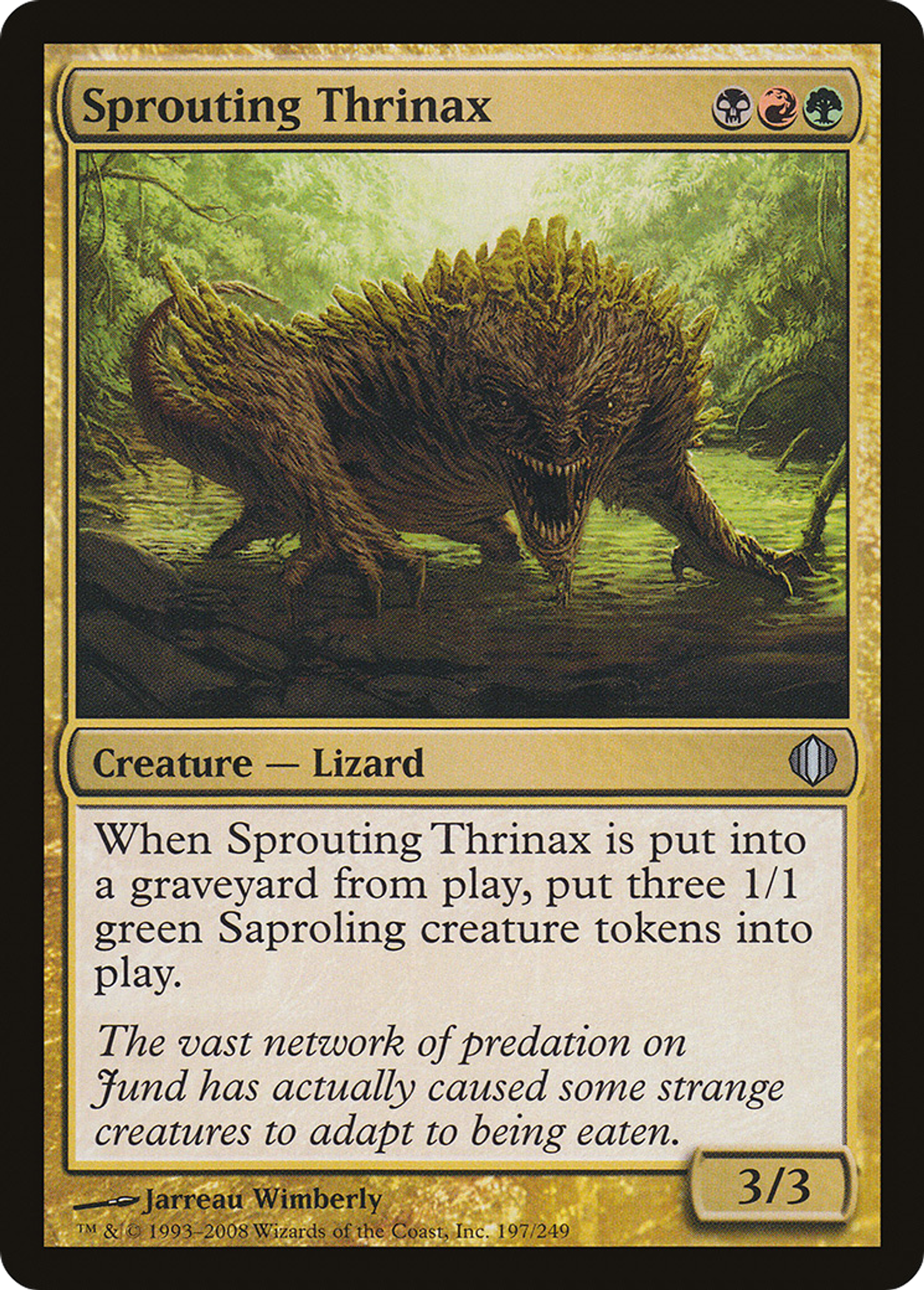 Sprouting Thrinax — Shards of Alara — Magic: The Gathering