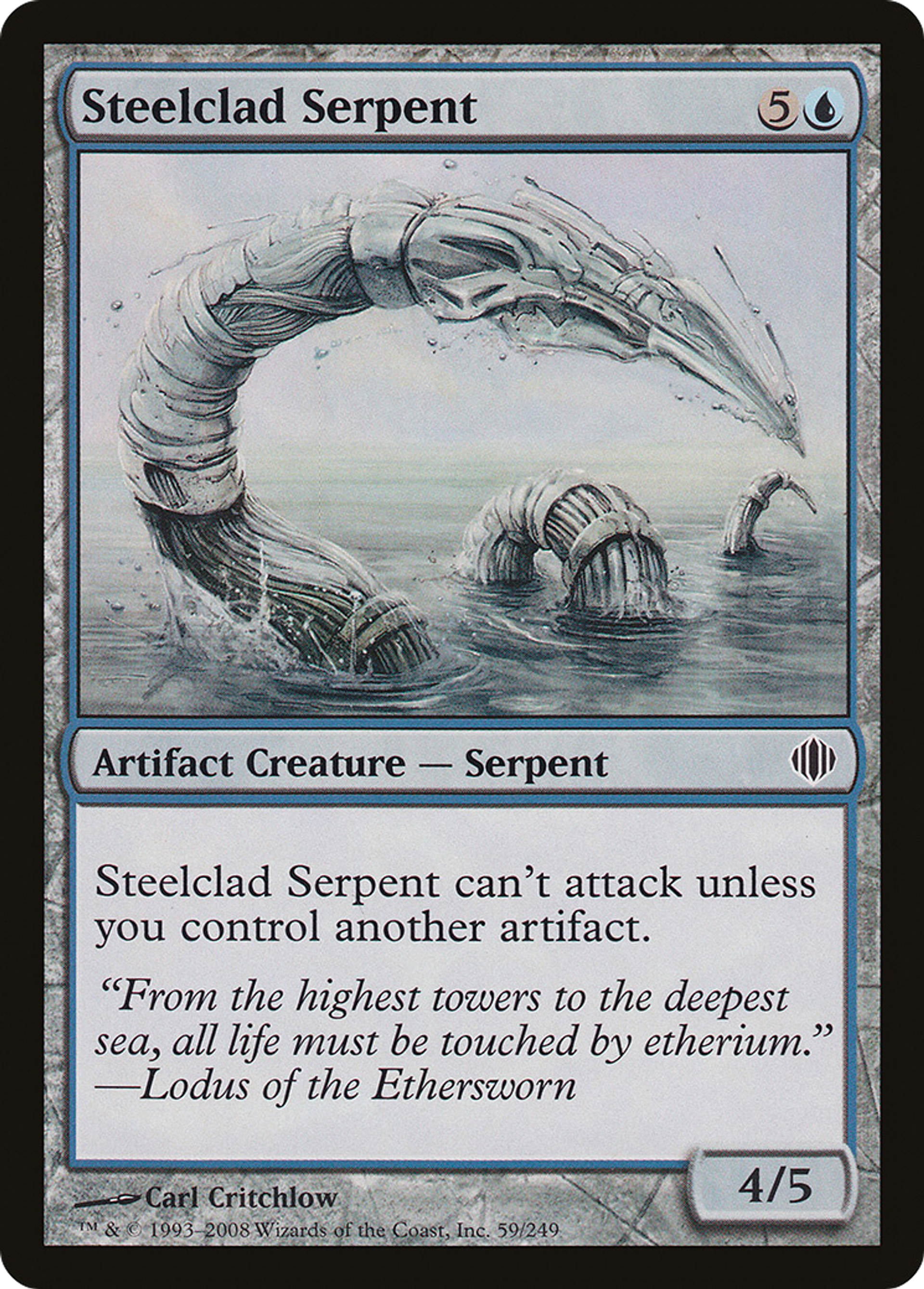 Serpent à l'habit d'acier — Shards of Alara — Magic: The Gathering