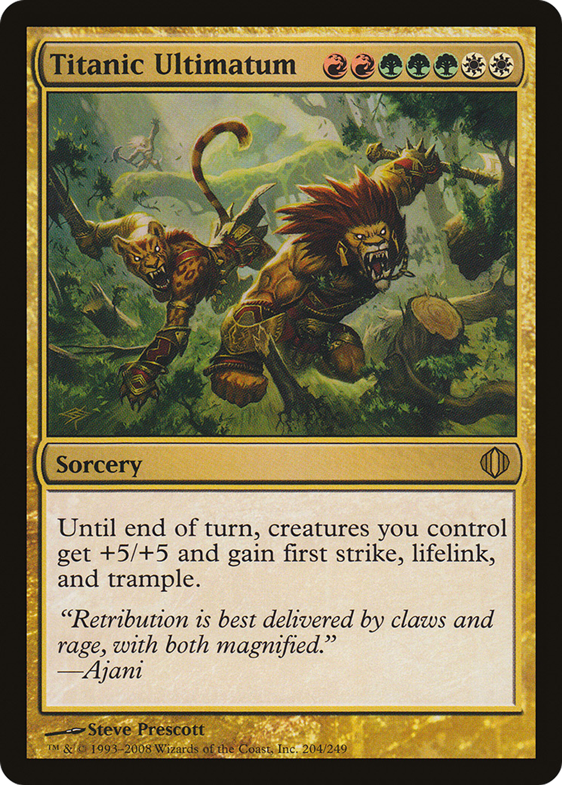 Titanic Ultimatum — Shards of Alara — Magic: The Gathering