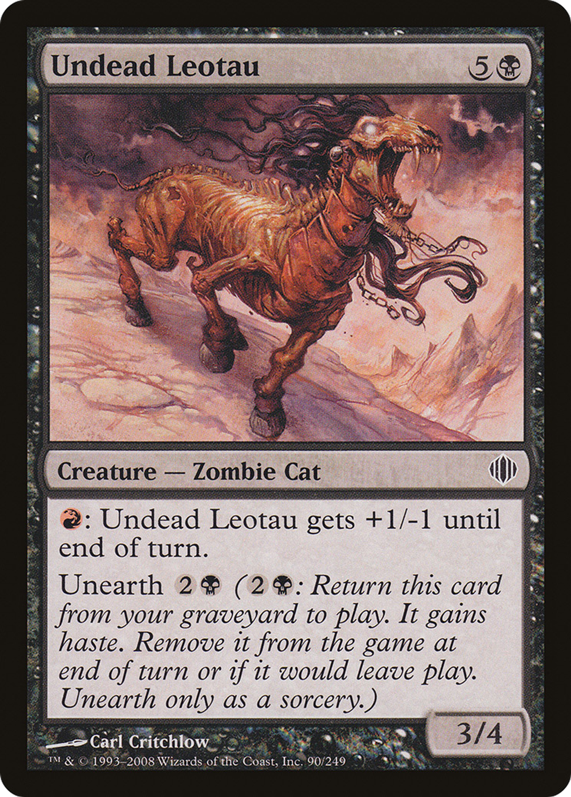 Undead Leotau — Shards of Alara — Magic: The Gathering