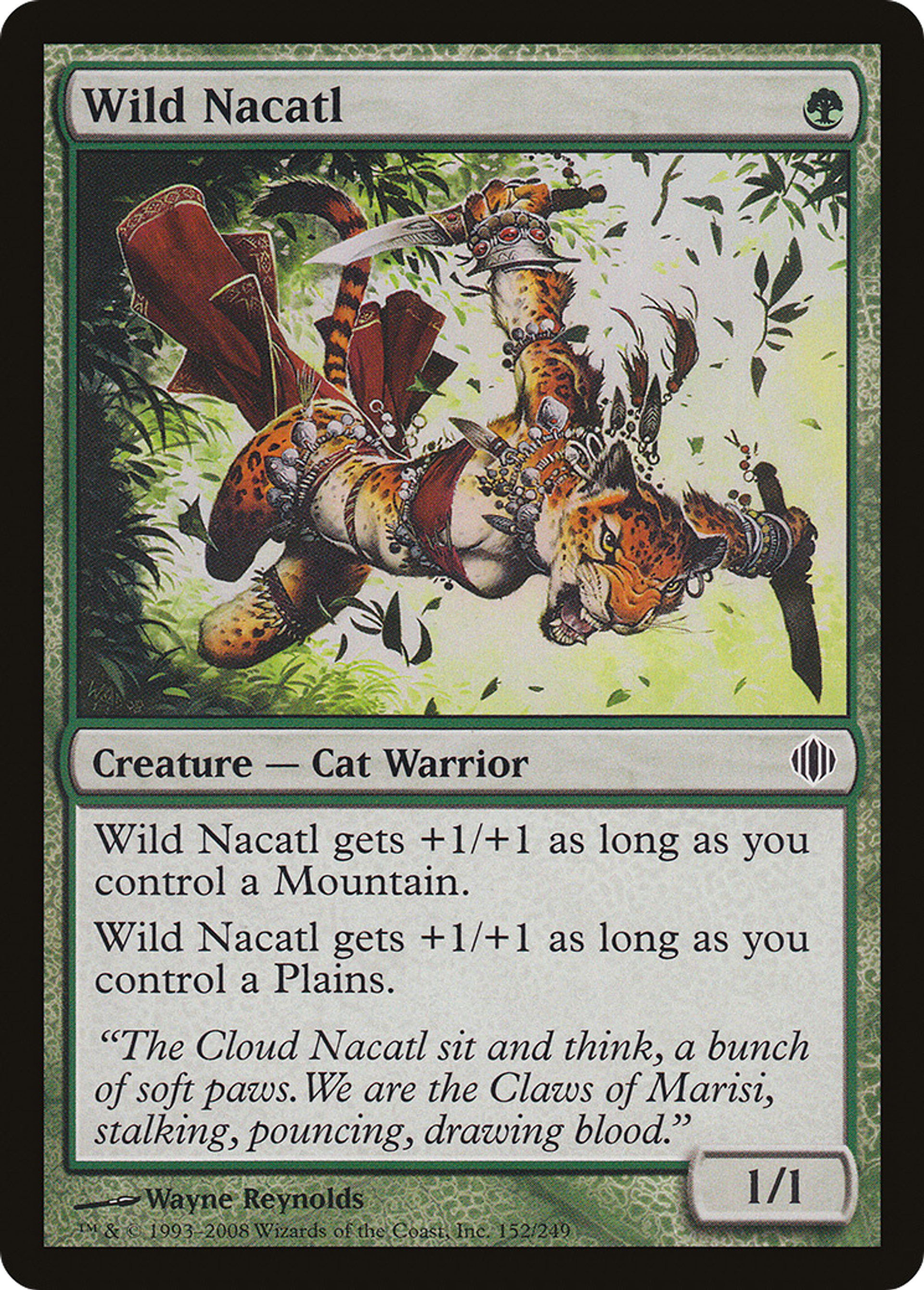 Wild Nacatl — Shards of Alara — Magic: The Gathering
