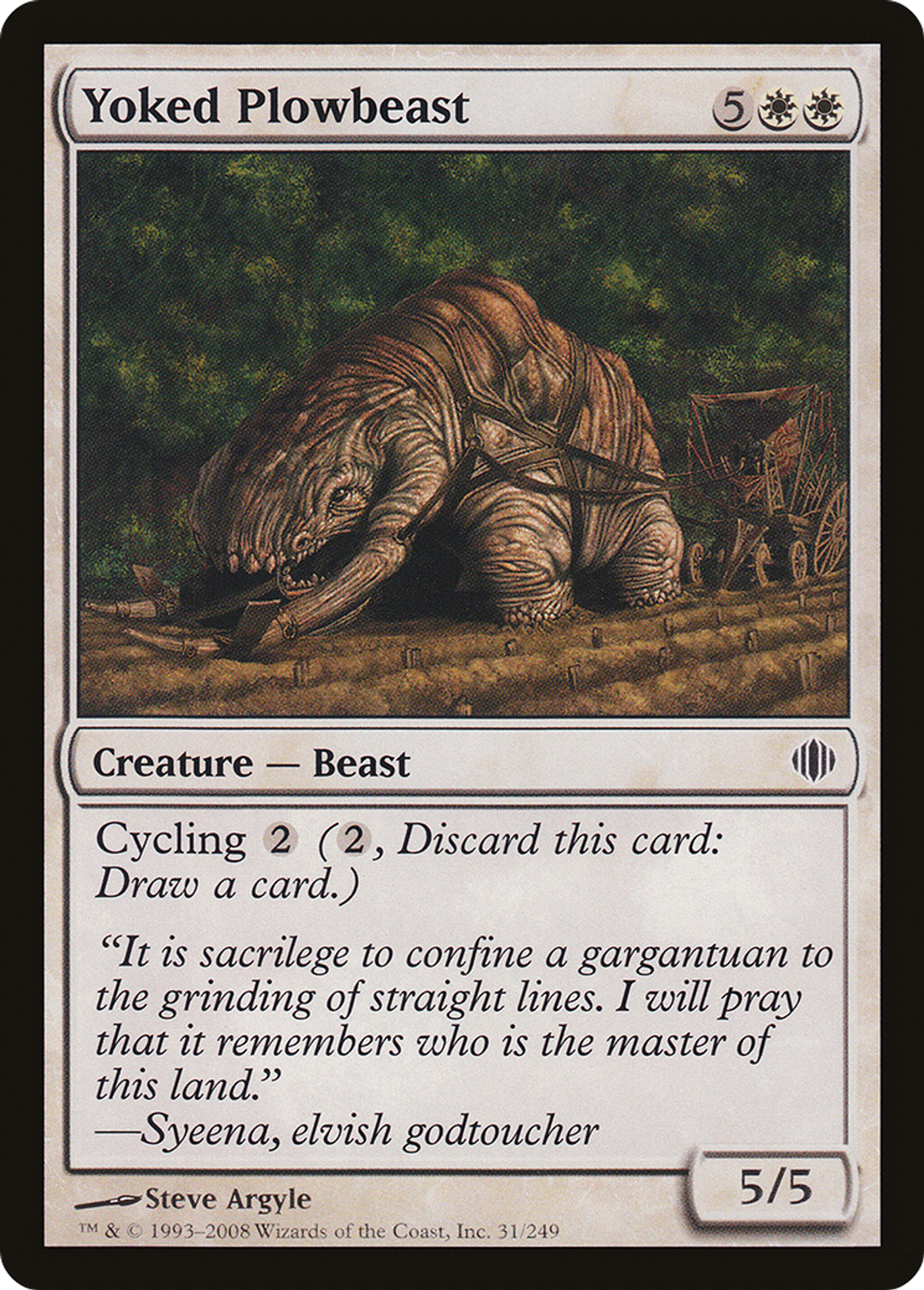 Labourin attelé — Shards of Alara — Magic: The Gathering