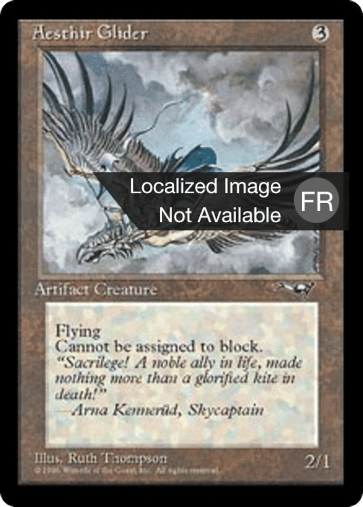 Planeur d'aeszir — Alliances — Magic: The Gathering