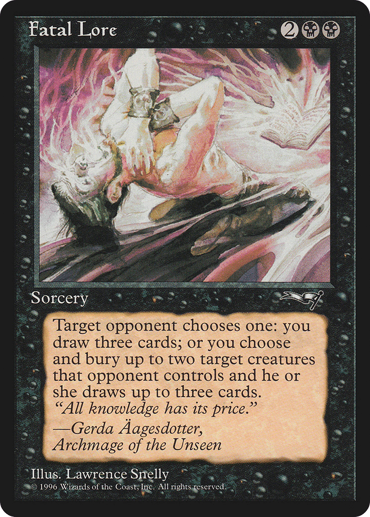 Fatal Lore — Alliances — Magic: The Gathering
