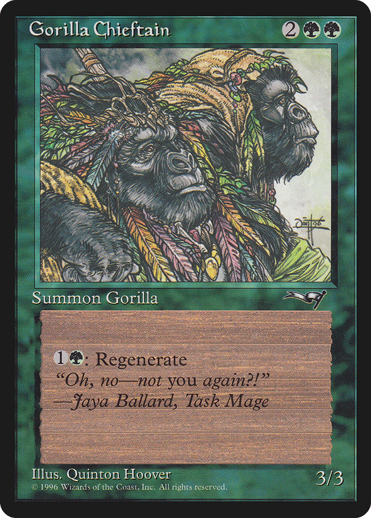 Gorilla Chieftain — Alliances — Magic: The Gathering