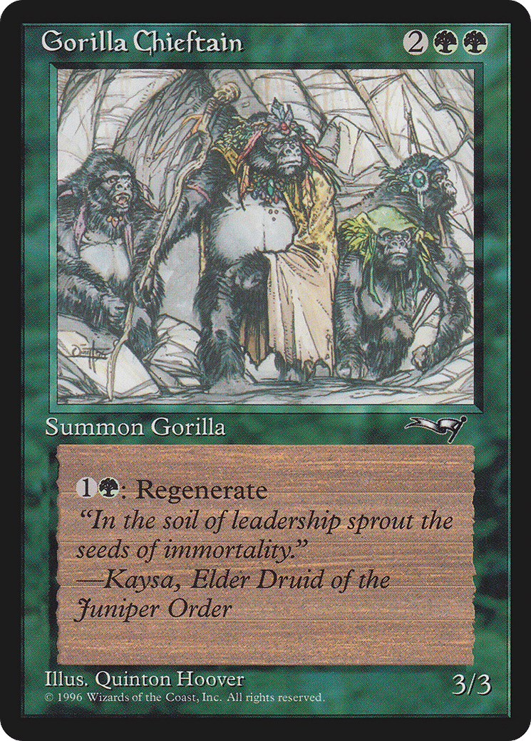 Gorilla Chieftain — Alliances — Magic: The Gathering