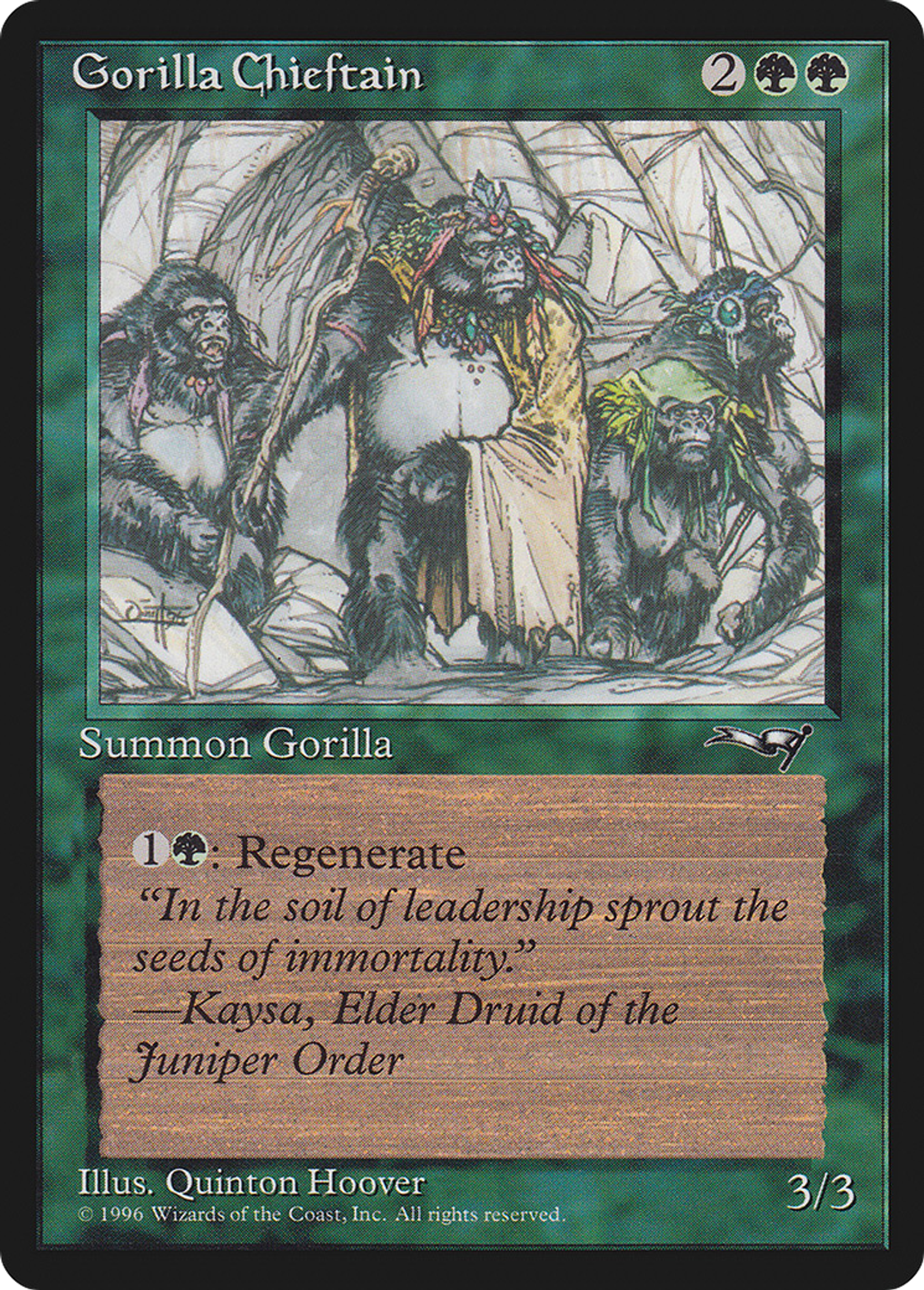 Gorilla Chieftain — Alliances — Magic: The Gathering