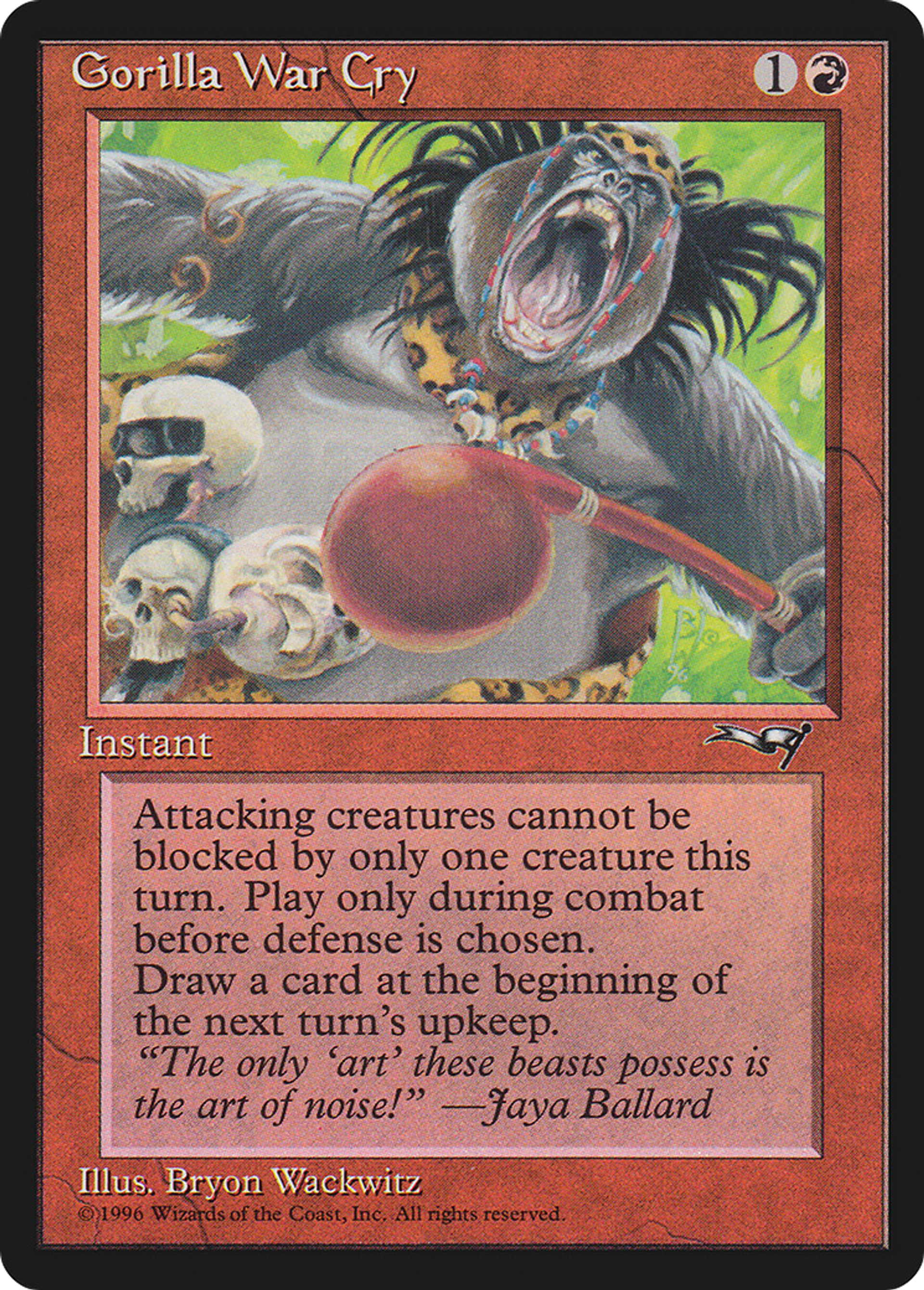 Gorilla War Cry — Alliances — Magic: The Gathering