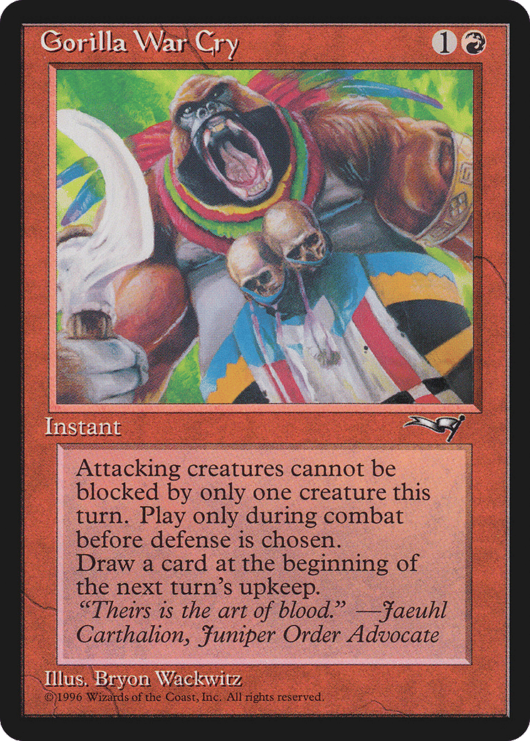 Gorilla War Cry — Alliances — Magic: The Gathering