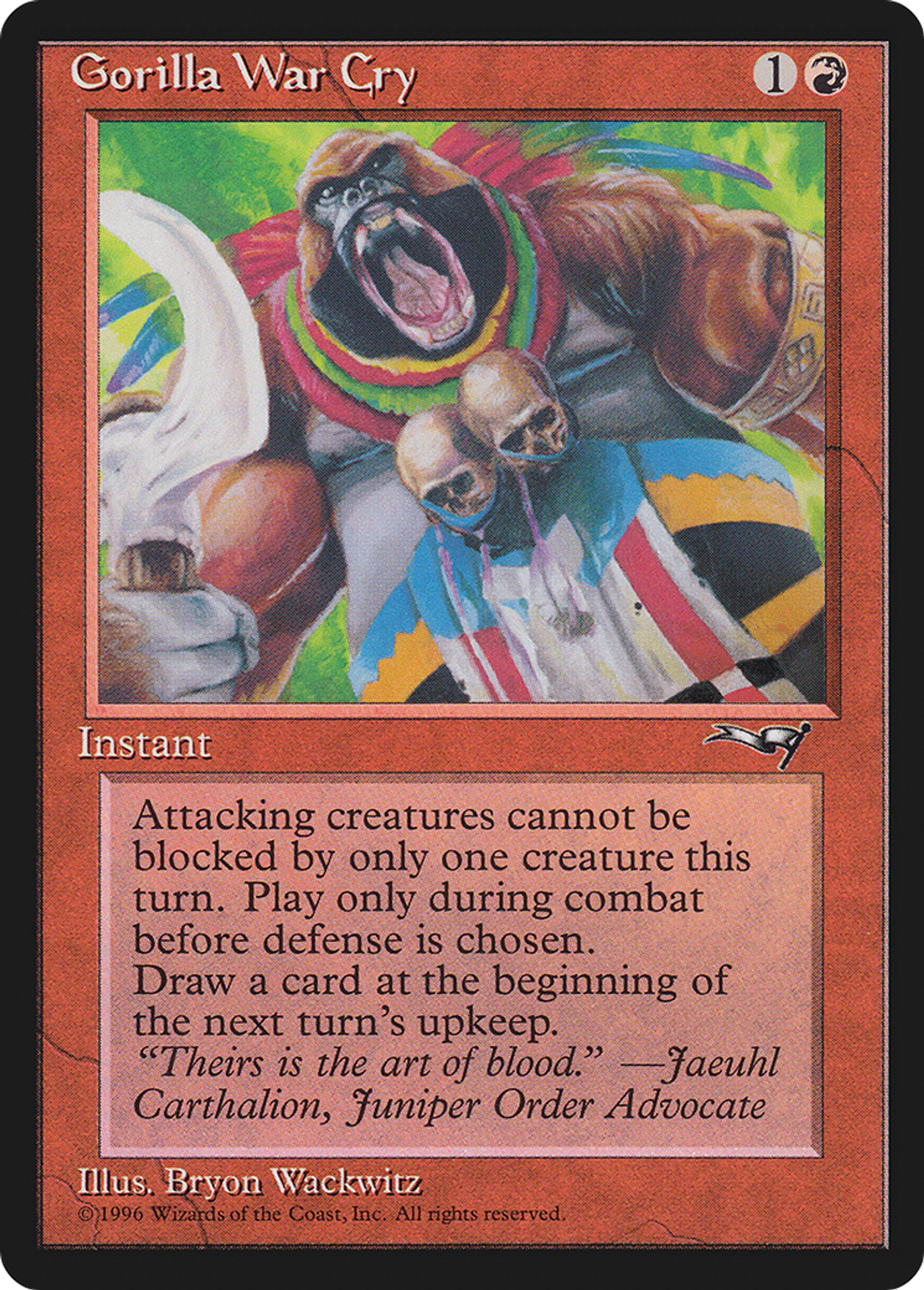 Cri de guerre des gorilles — Alliances — Magic: The Gathering
