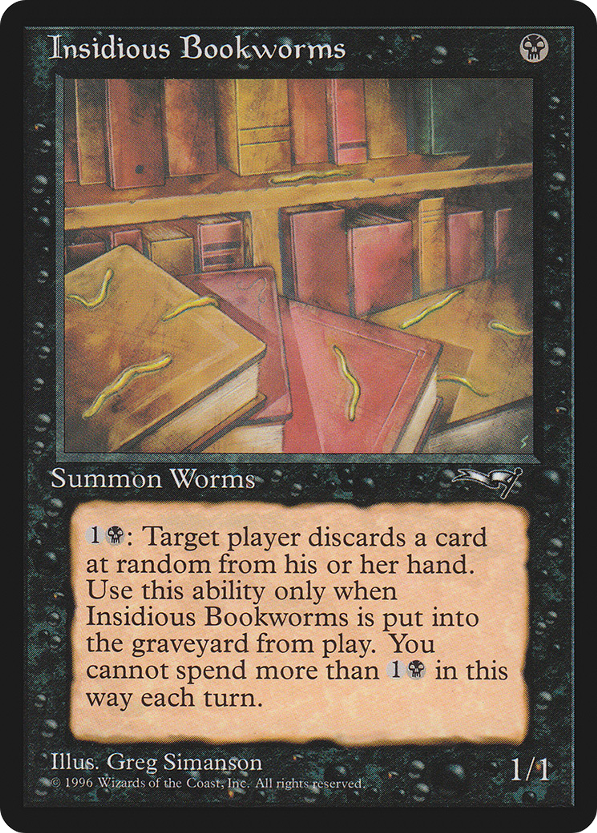 Insidious Bookworms — Alliances — Magic: The Gathering