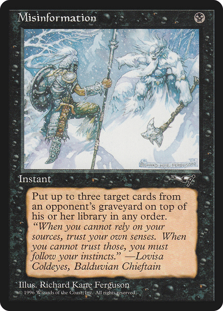 Misinformation — Alliances — Magic: The Gathering