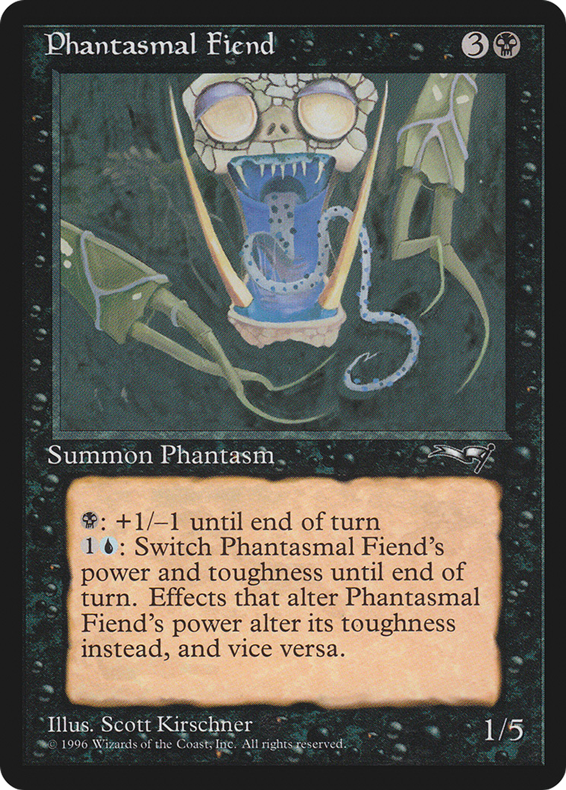 Phantasmal Fiend — Alliances — Magic: The Gathering