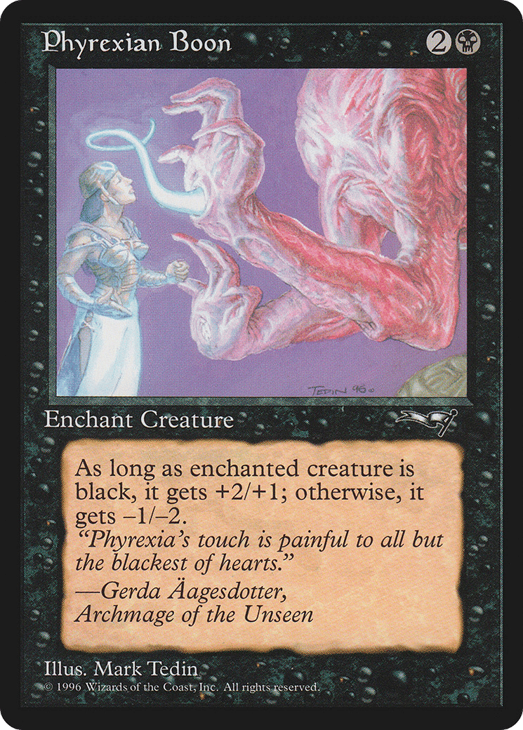 Phyrexian Boon — Alliances — Magic: The Gathering