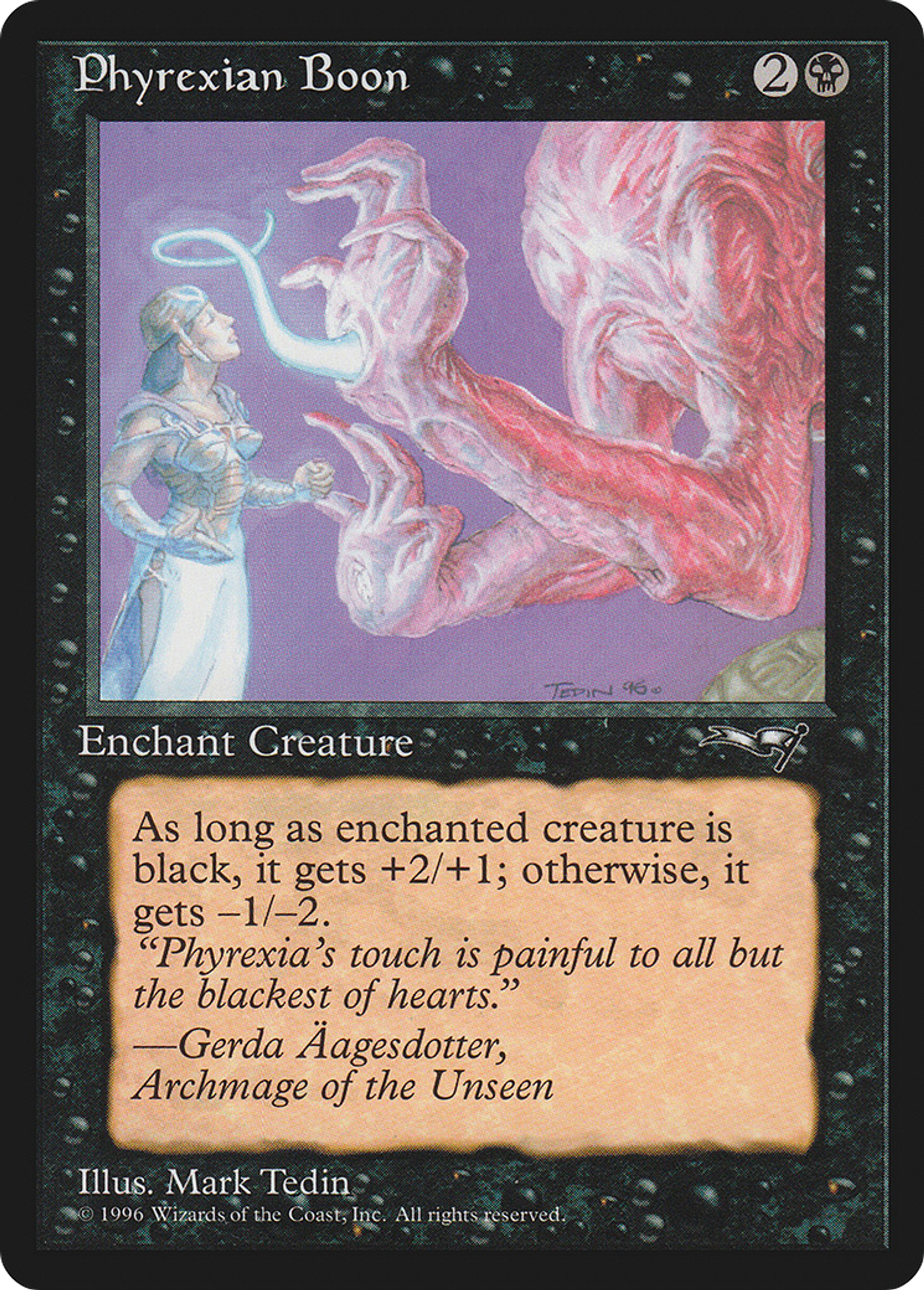 Phyrexian Boon — Alliances — Magic: The Gathering