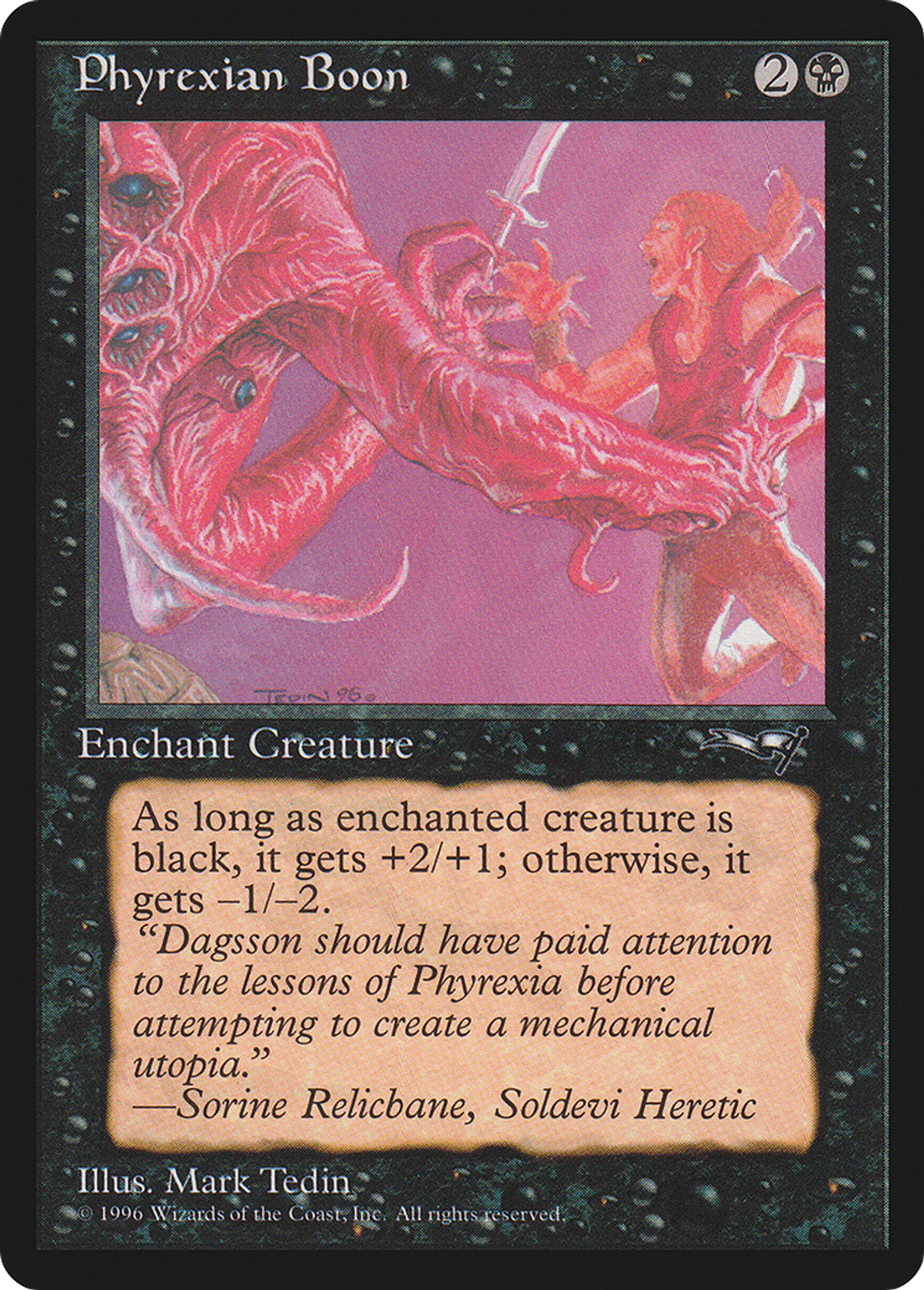 Phyrexian Boon — Alliances — Magic: The Gathering