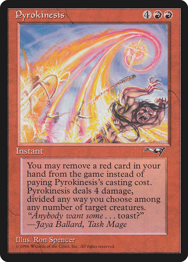 Pyrokinesis — Alliances — Magic: The Gathering