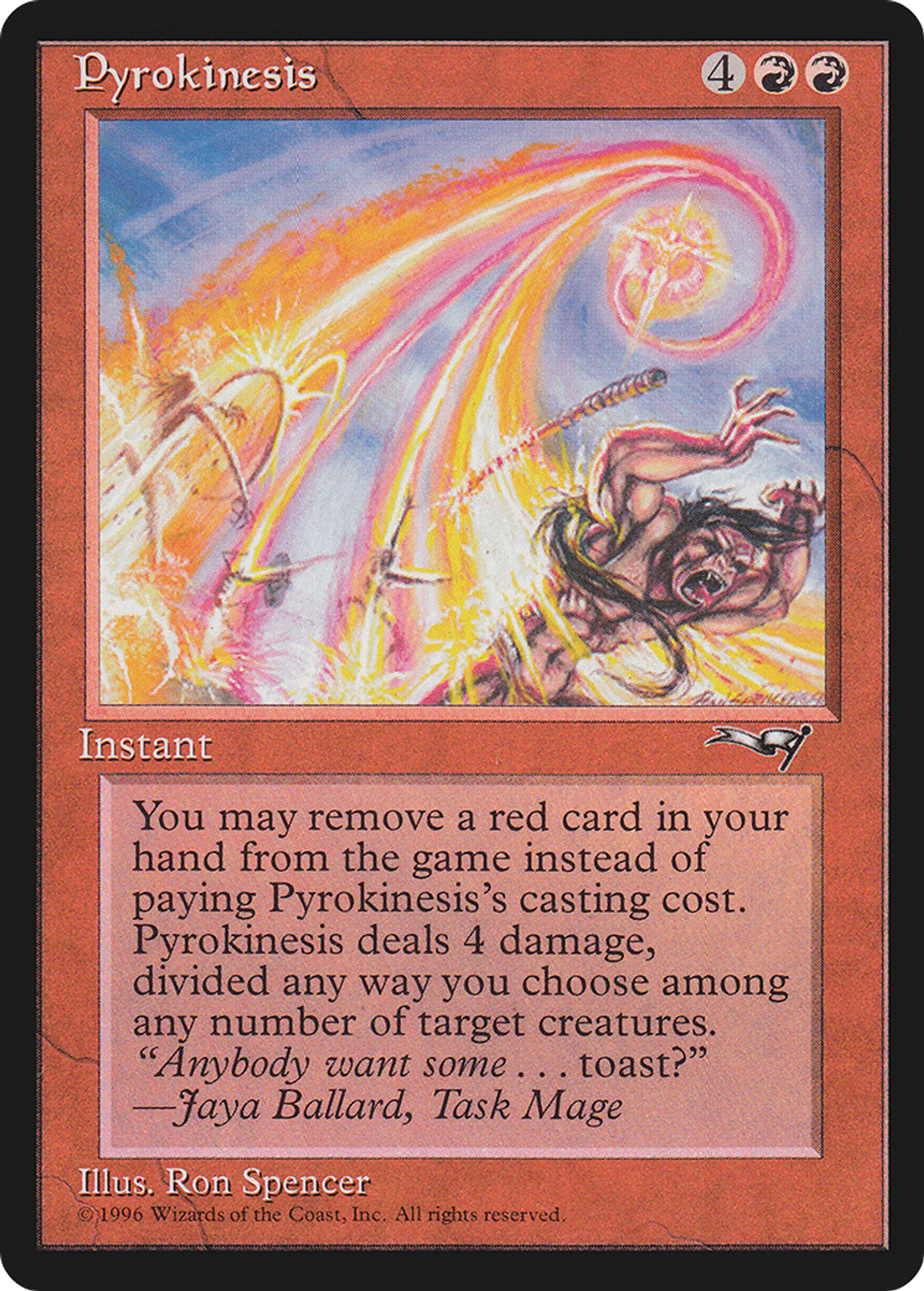 Pyrokinésie — Alliances — Magic: The Gathering
