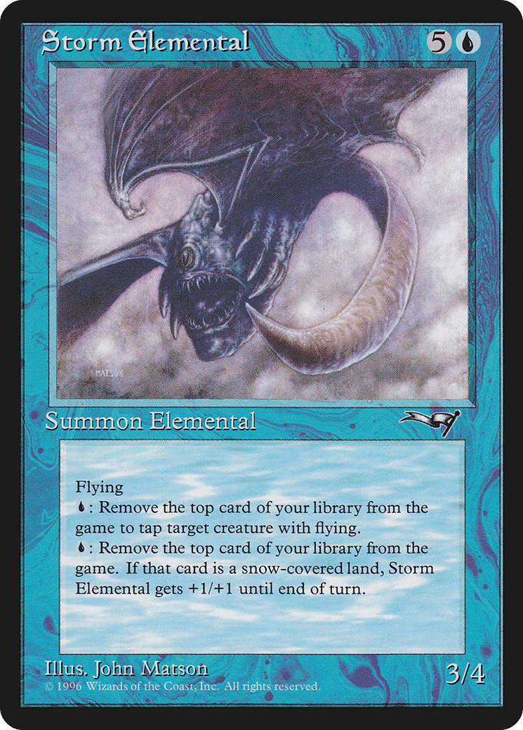 Storm Elemental — Alliances — Magic: The Gathering