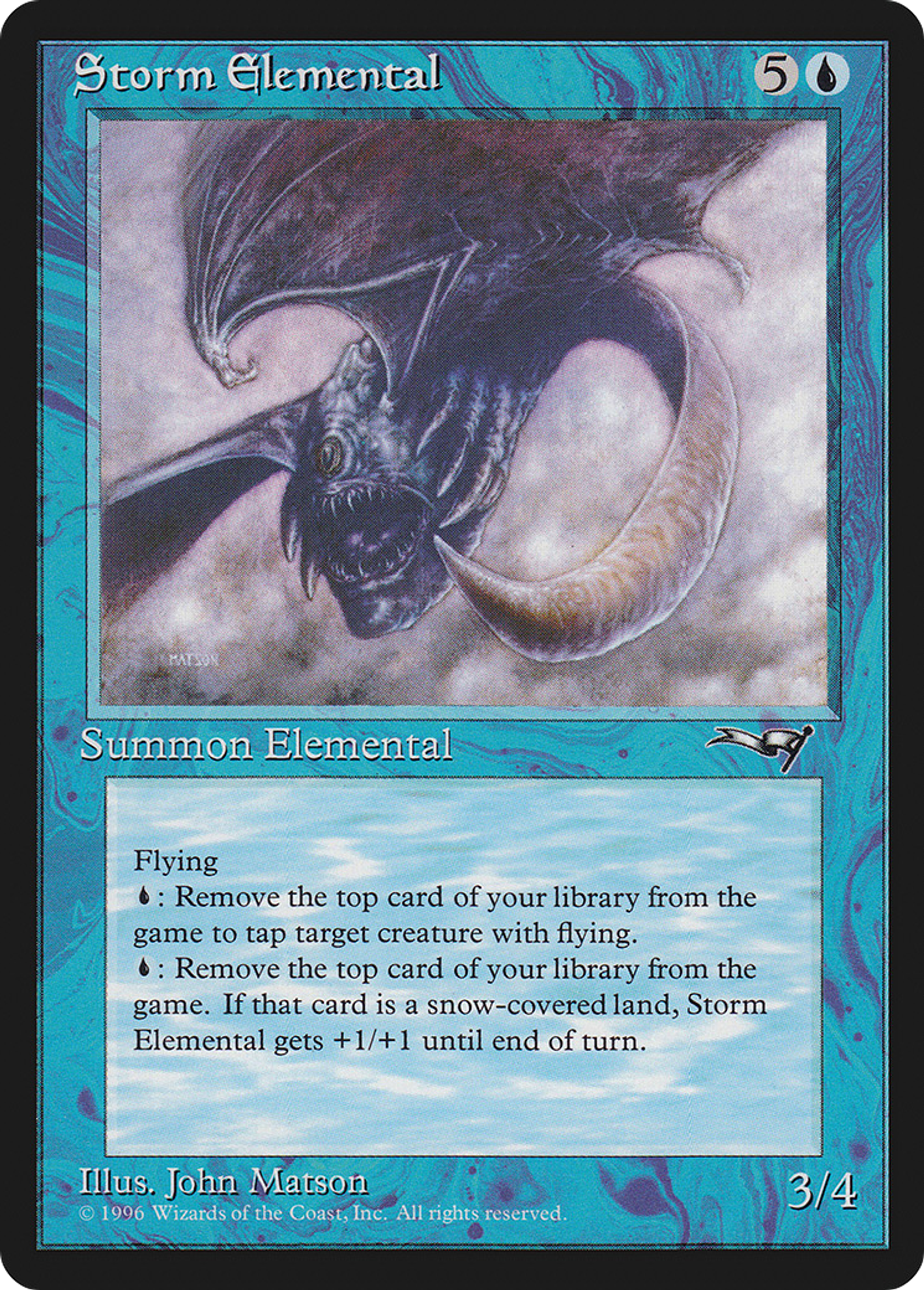 Storm Elemental — Alliances — Magic: The Gathering