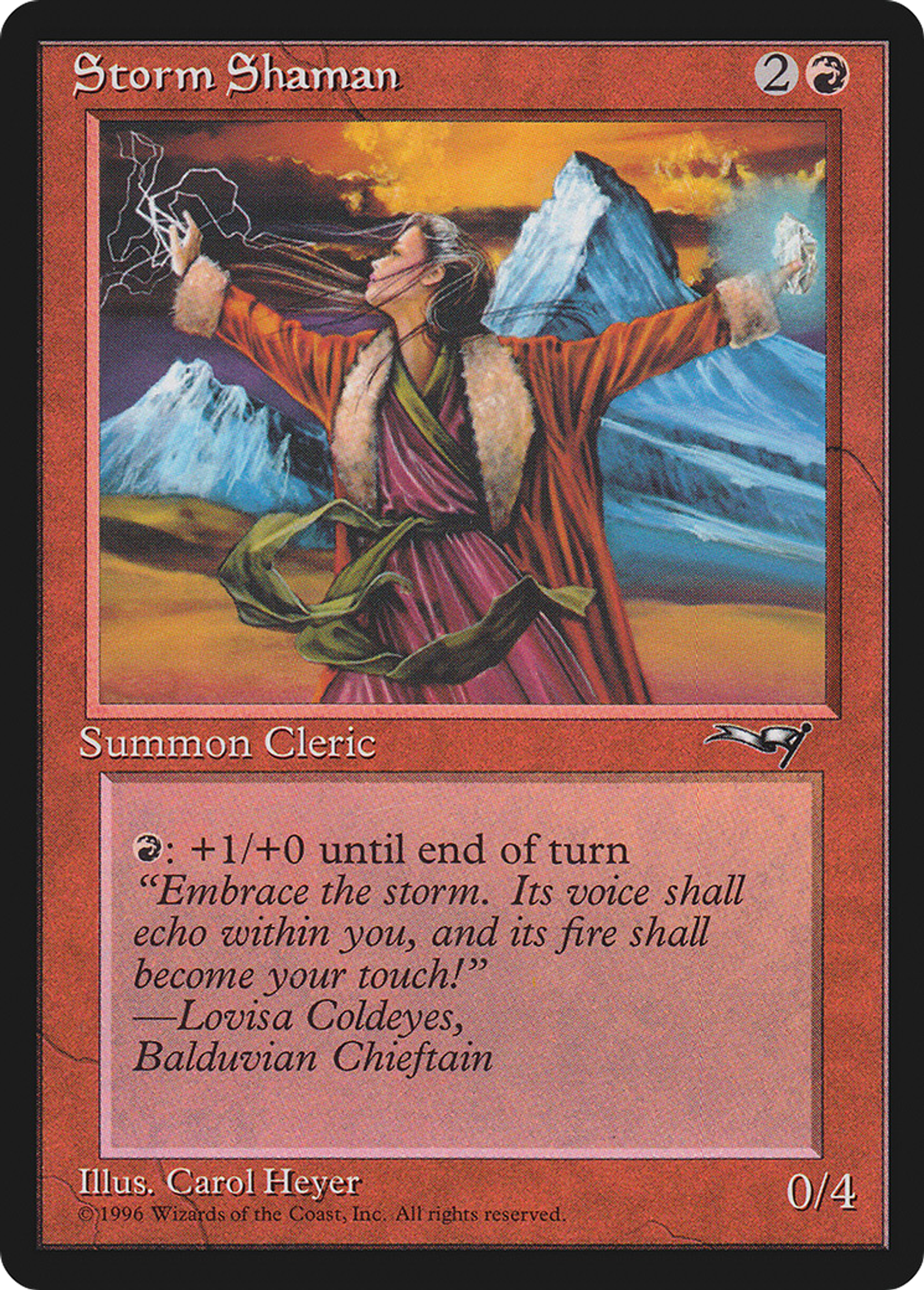 Shamane de l'orage — Alliances — Magic: The Gathering