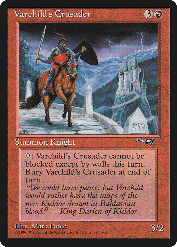 Varchild's Crusader — Alliances — Magic: The Gathering