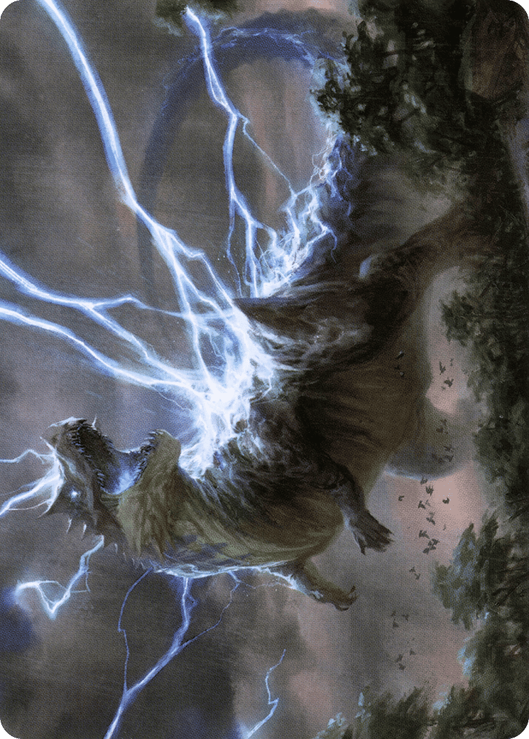 Thrasta, Tempest's Roar — Modern Horizons 2 Art Series — Magic: The Gathering