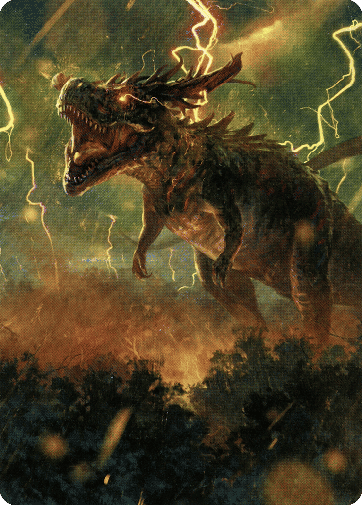 Thrasta, Tempest's Roar — Modern Horizons 2 Art Series — Magic: The Gathering