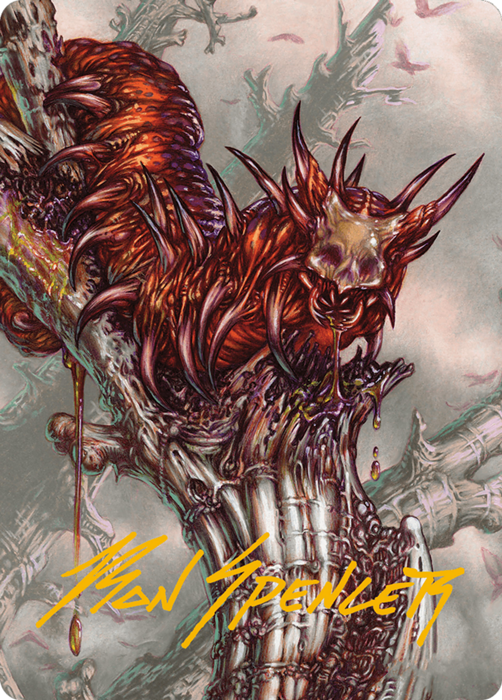 Grist, Voracious Larva — Modern Horizons 3 Art Series — Magic: The Gathering
