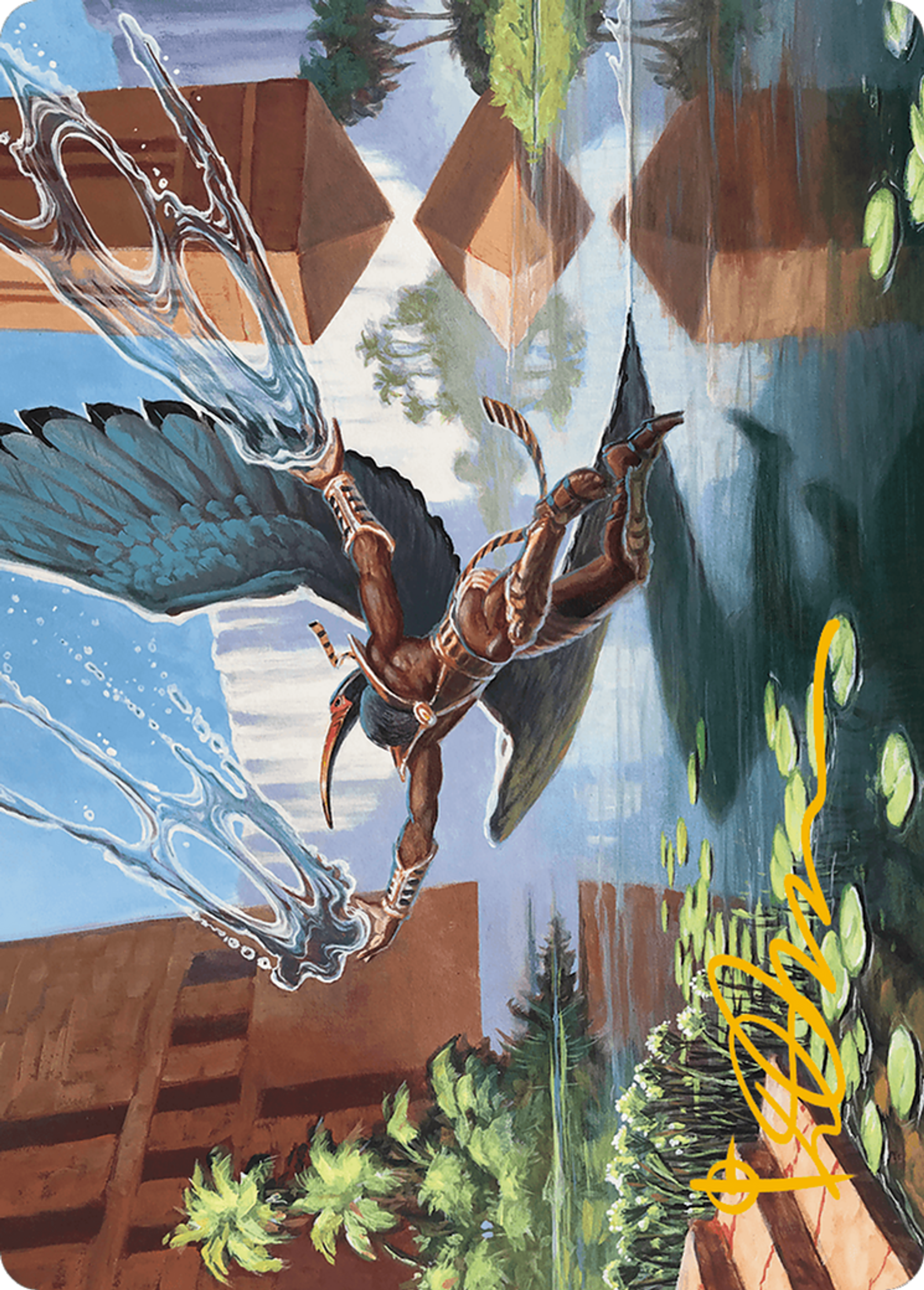Nadu, Winged Wisdom — Modern Horizons 3 Art Series — Magic: The Gathering