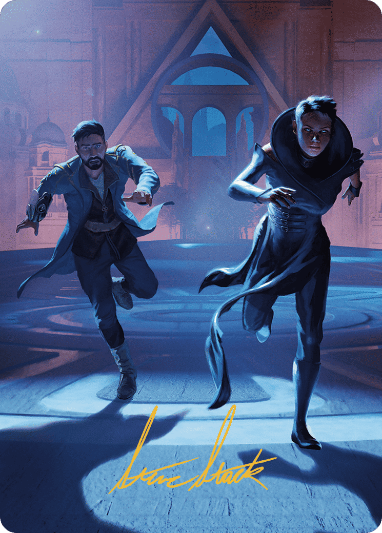 Unauthorized Exit — Murders at Karlov Manor Art Series — Magic: The Gathering