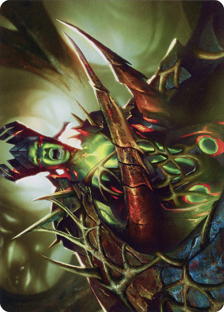 Maze's Mantle — Phyrexia: All Will Be One Art Series — Magic: The Gathering