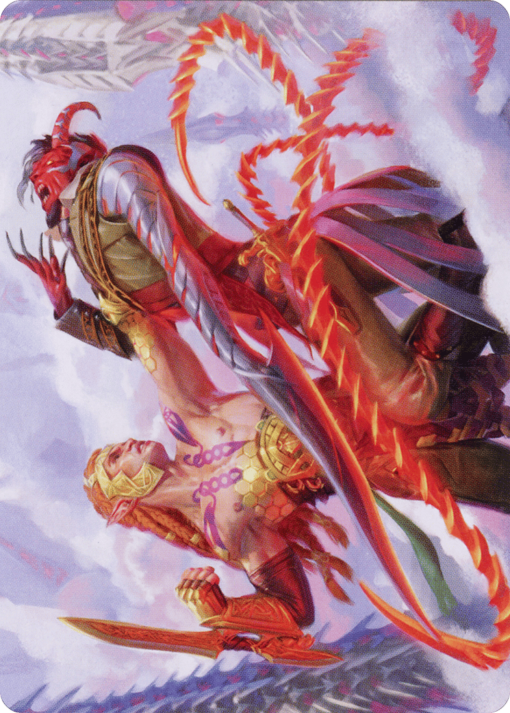 Tyvar's Stand — Phyrexia: All Will Be One Art Series — Magic: The Gathering