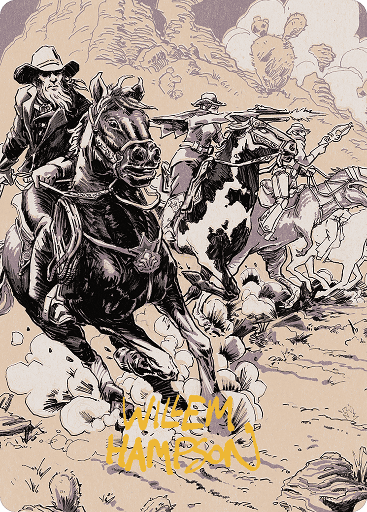 Overwhelming Forces — Outlaws of Thunder Junction Art Series — Magic: The Gathering