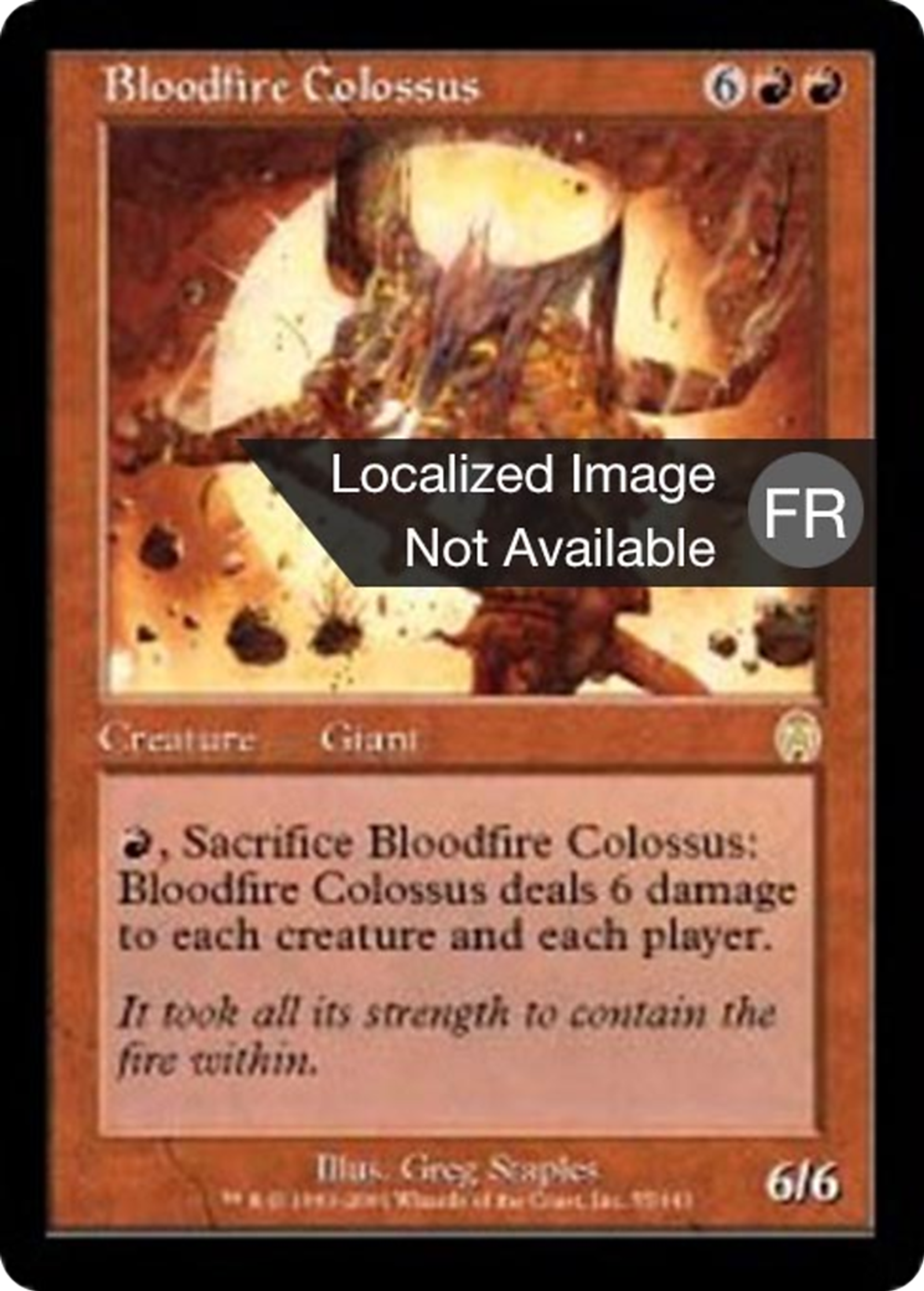 Colosse hématopyre — Apocalypse — Magic: The Gathering