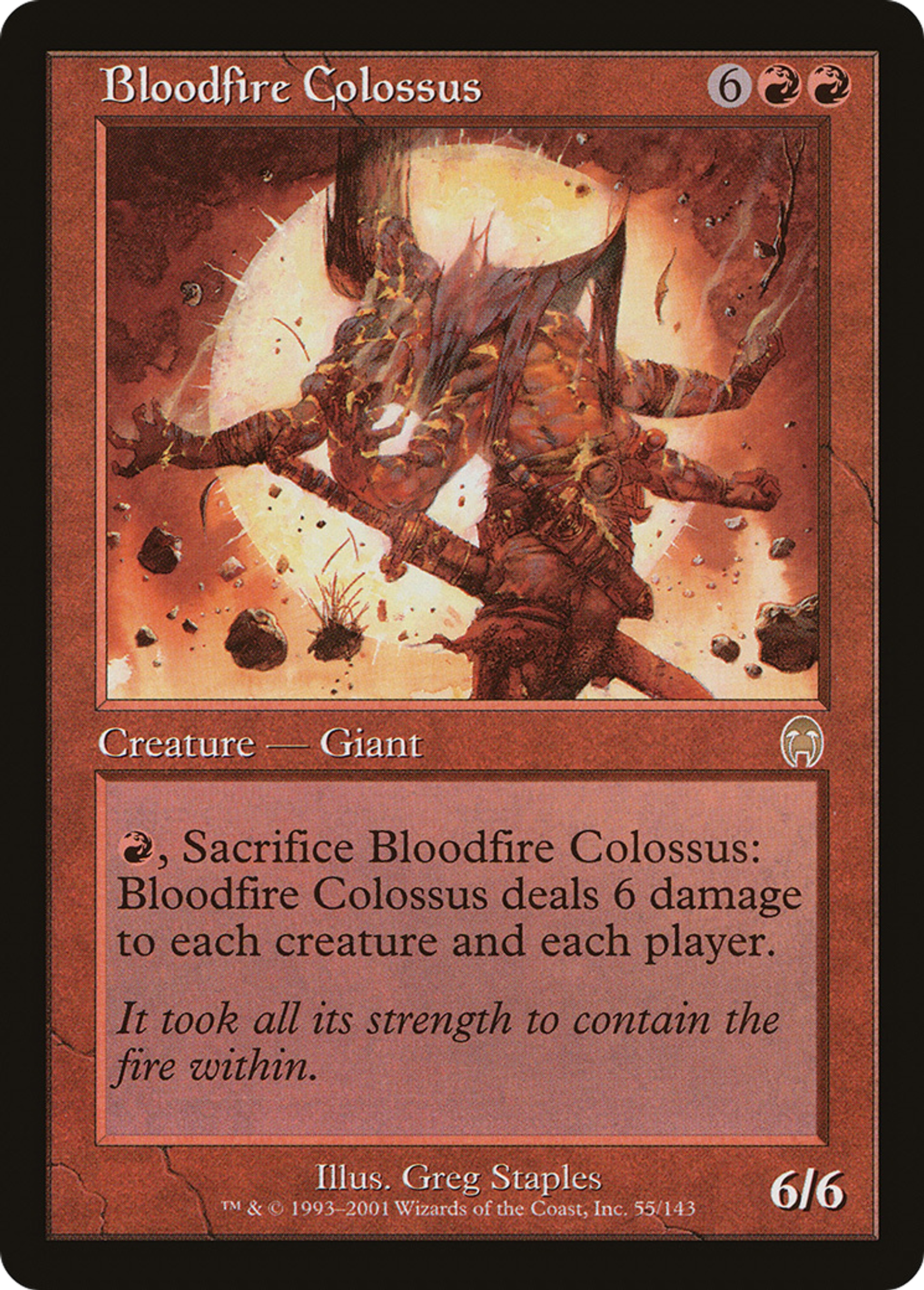 Colosse hématopyre — Apocalypse — Magic: The Gathering