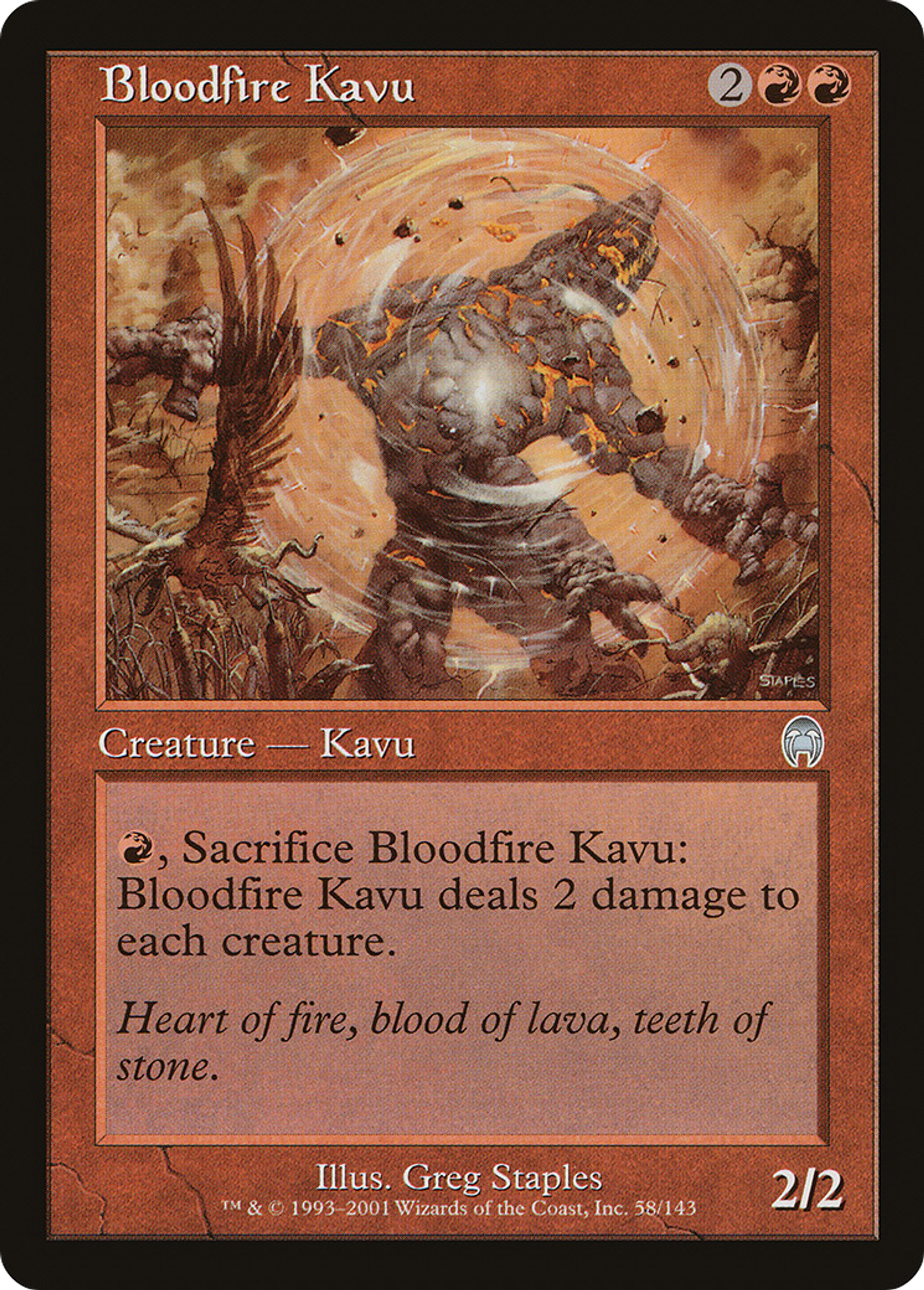 Kavru hématopyre — Apocalypse — Magic: The Gathering