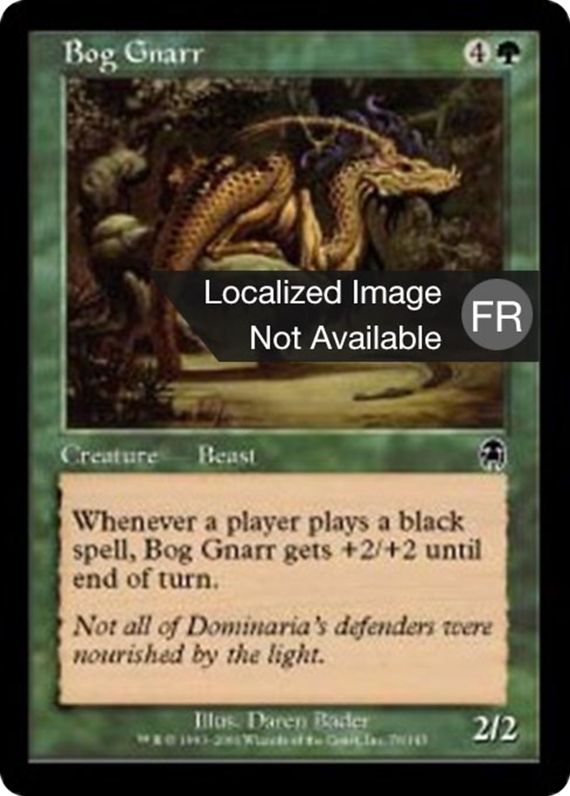 Gnarr des marécages — Apocalypse — Magic: The Gathering