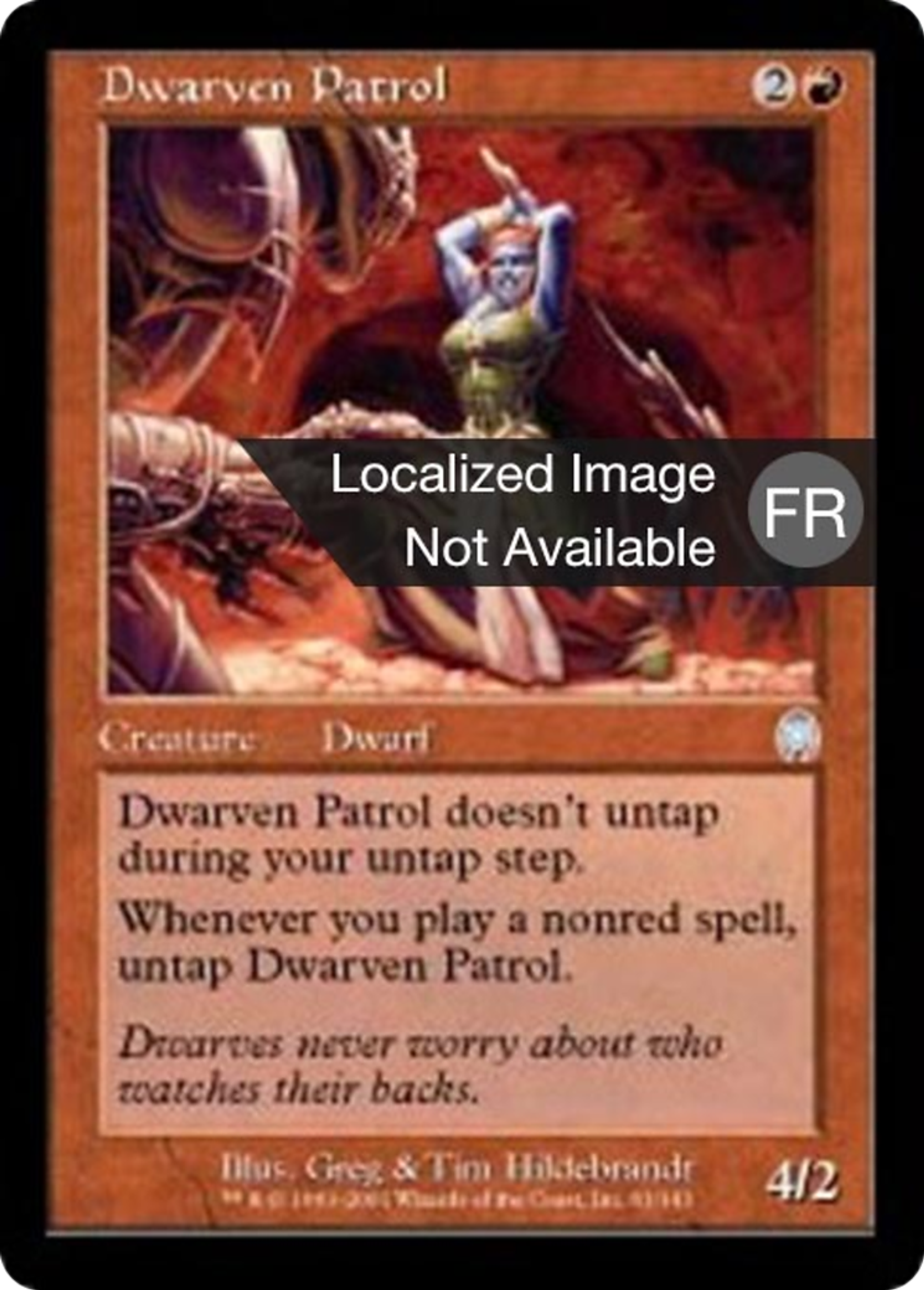 Patrouille naine — Apocalypse — Magic: The Gathering