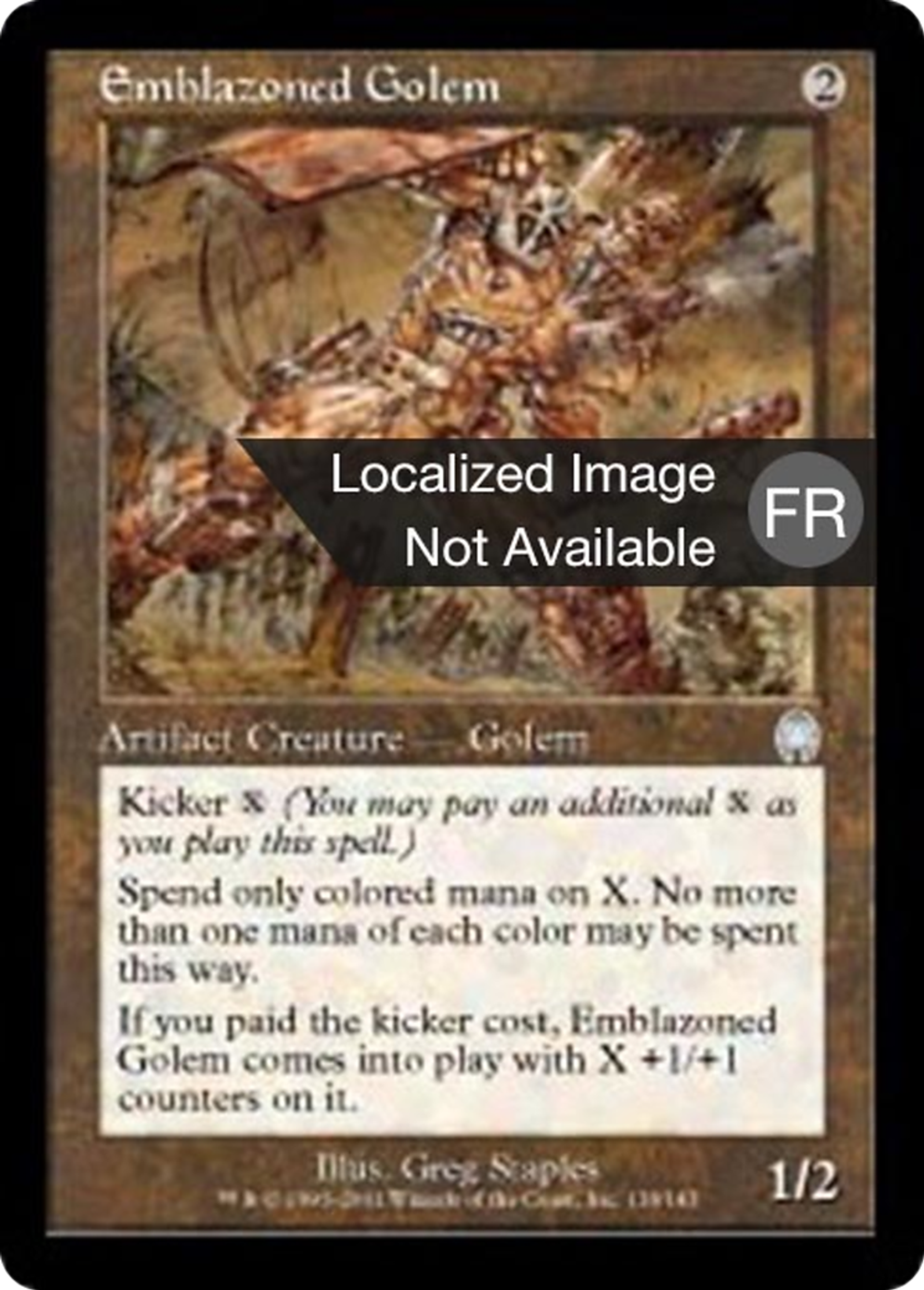 Golem blasonné — Apocalypse — Magic: The Gathering